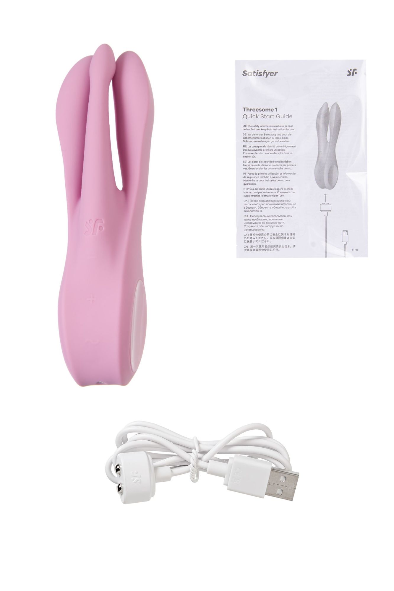 вибростимулятор satisfyer threesome 1, розовый в России