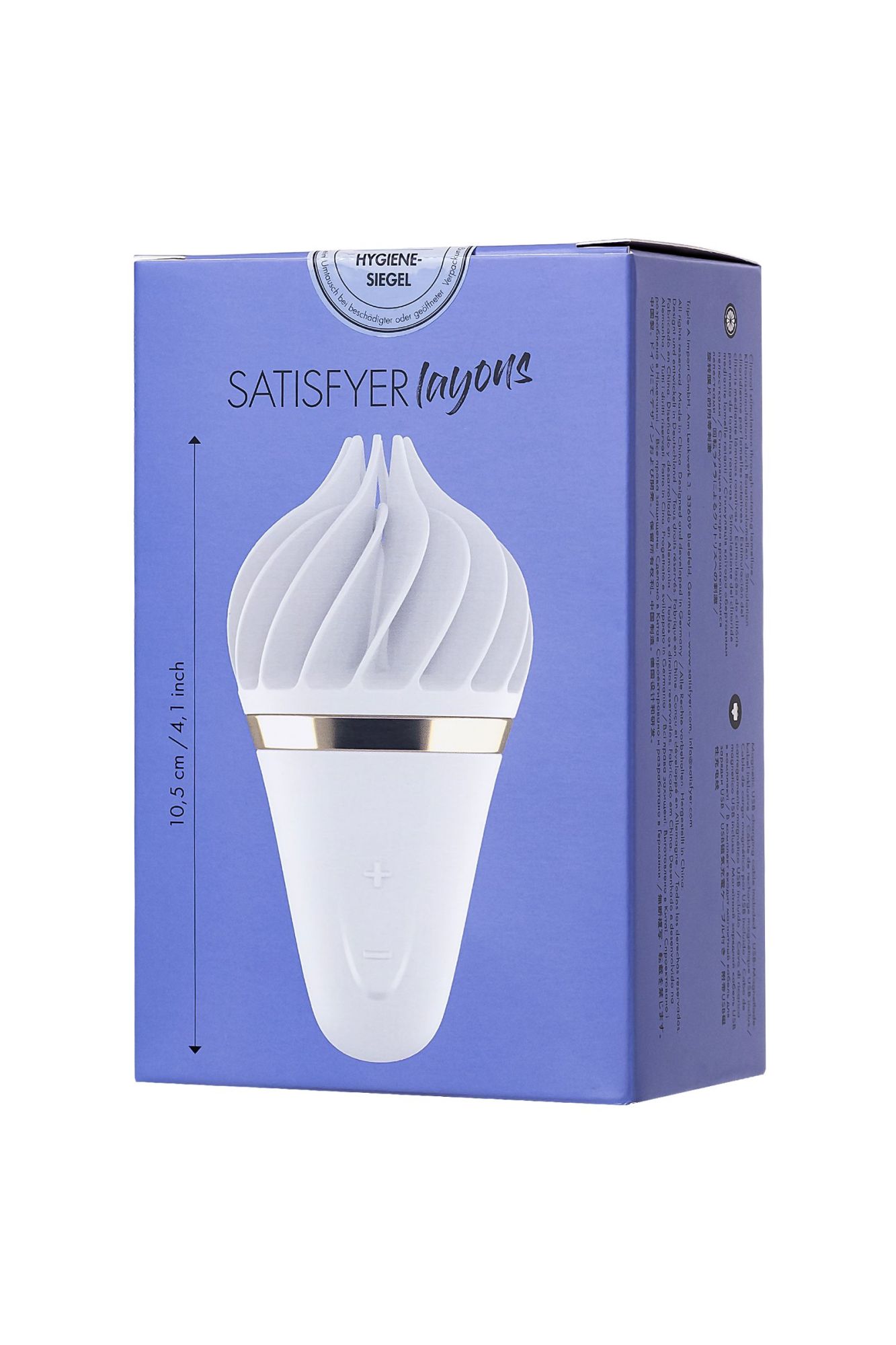 вибромассажер satisfyer layons sweet treat, силикон, белый, 10,4 см. в России