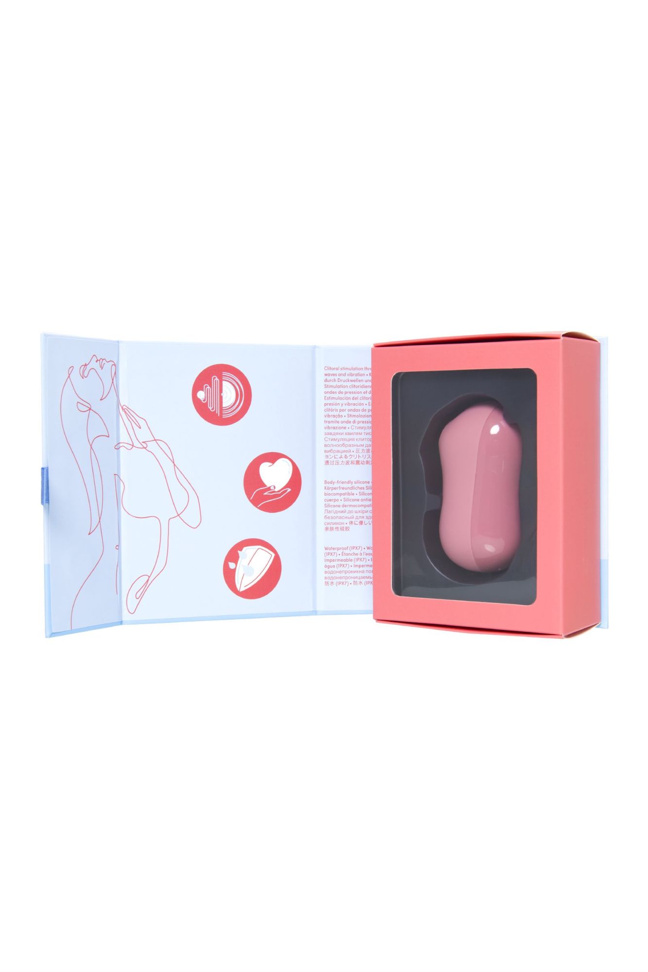 вакуум-волновой бесконтактный стимулятор клитора satisfyer cotton candy, силикон, розовый, 8,6 см в России