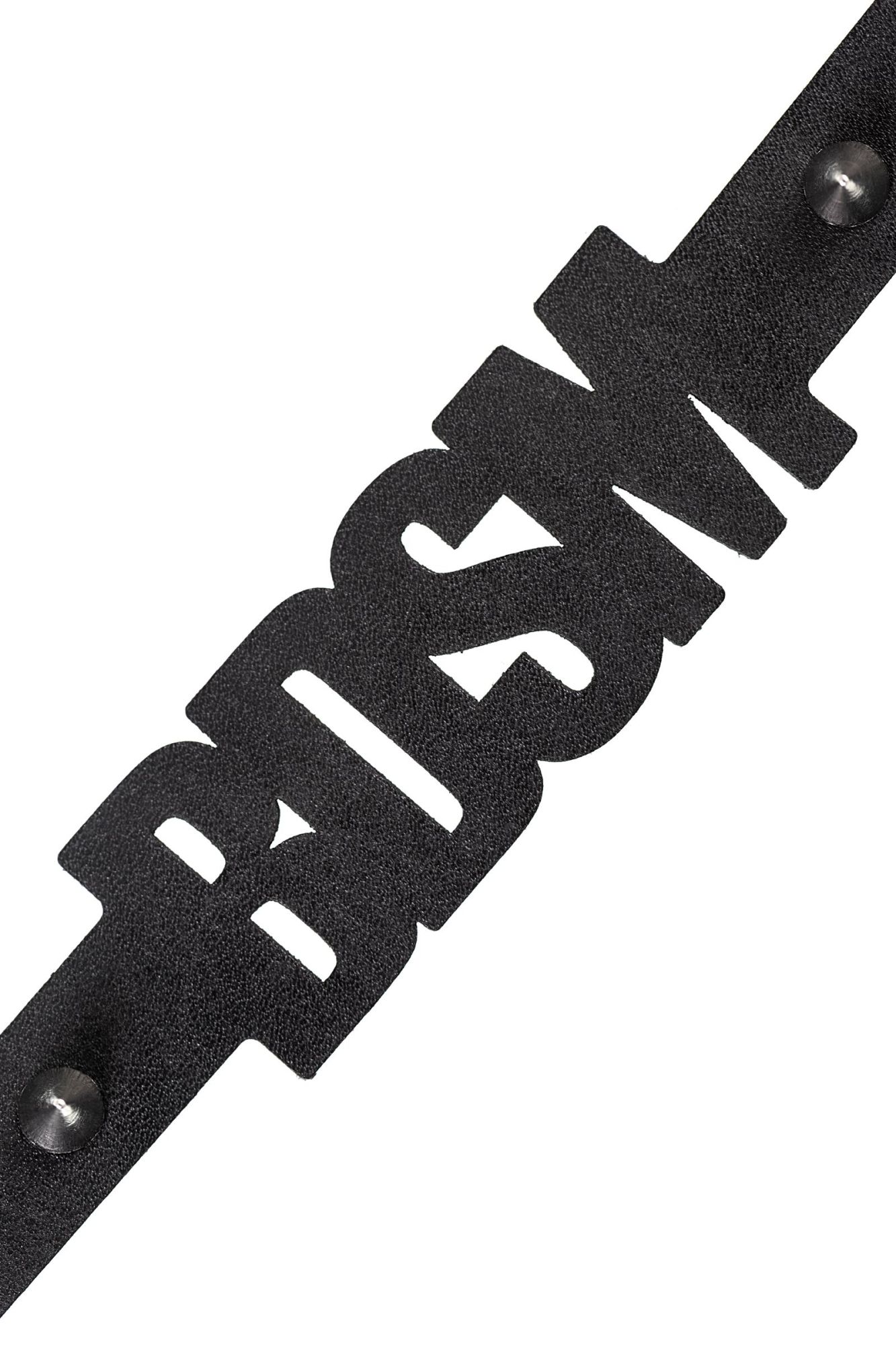 чокер pecado bdsm, с шипами, натуральная кожа, чёрный в России