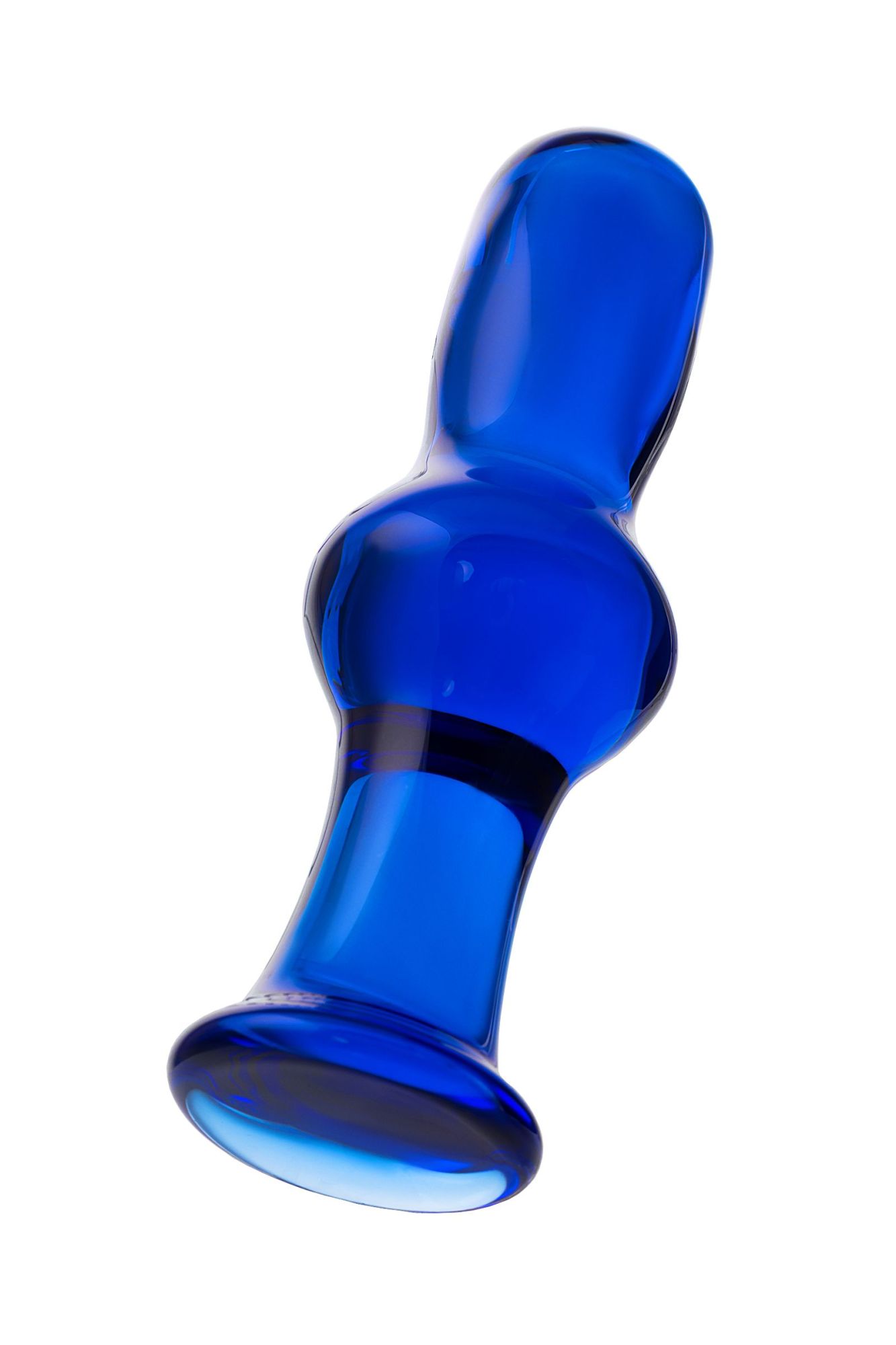анальная втулка sexus glass, стекло, синяя, 13,5 см, ø 4,5 см в России