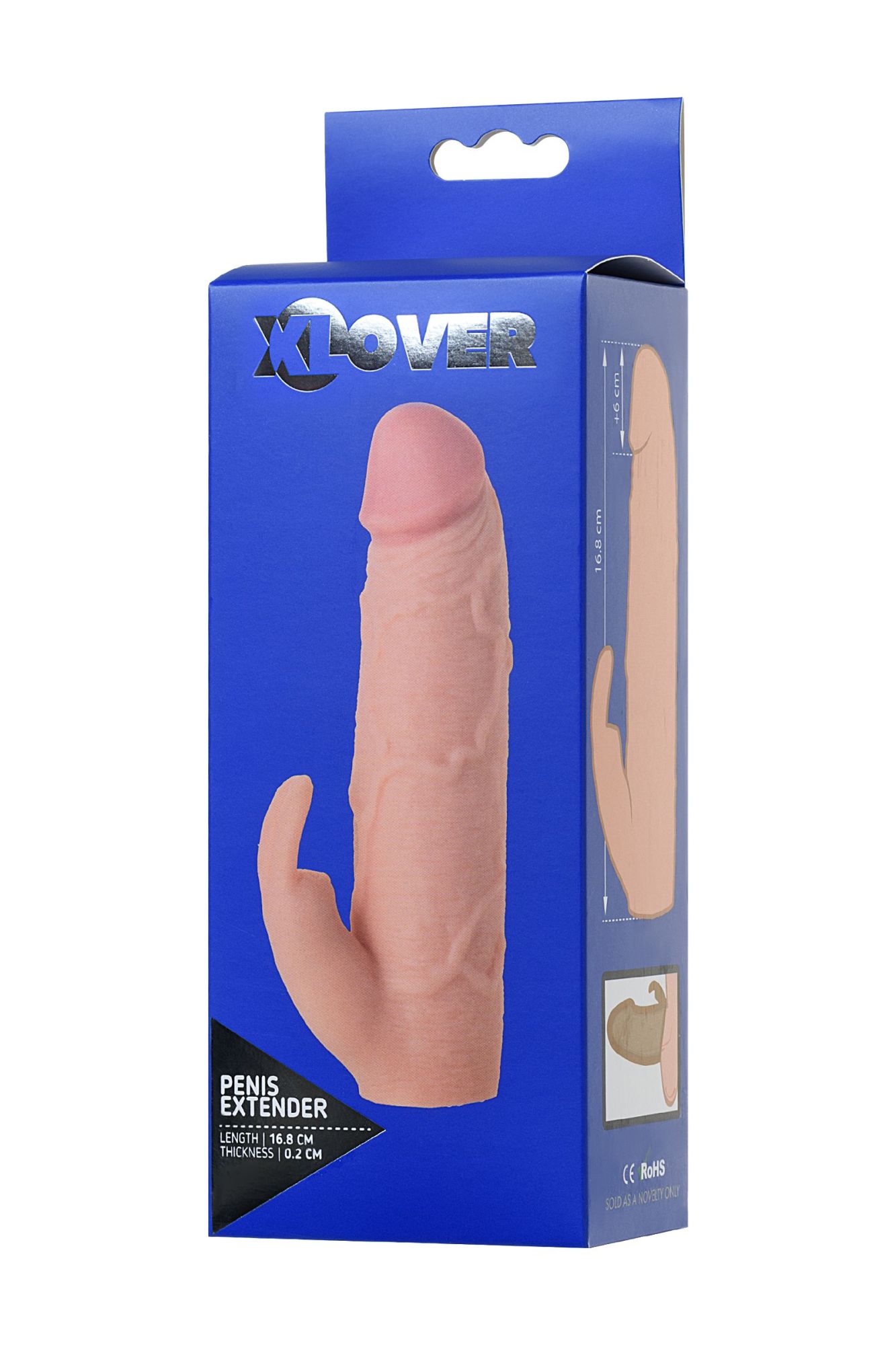 насадка toyfa xlover, для увеличения размера, tpe, телесный, 16,8 см в России