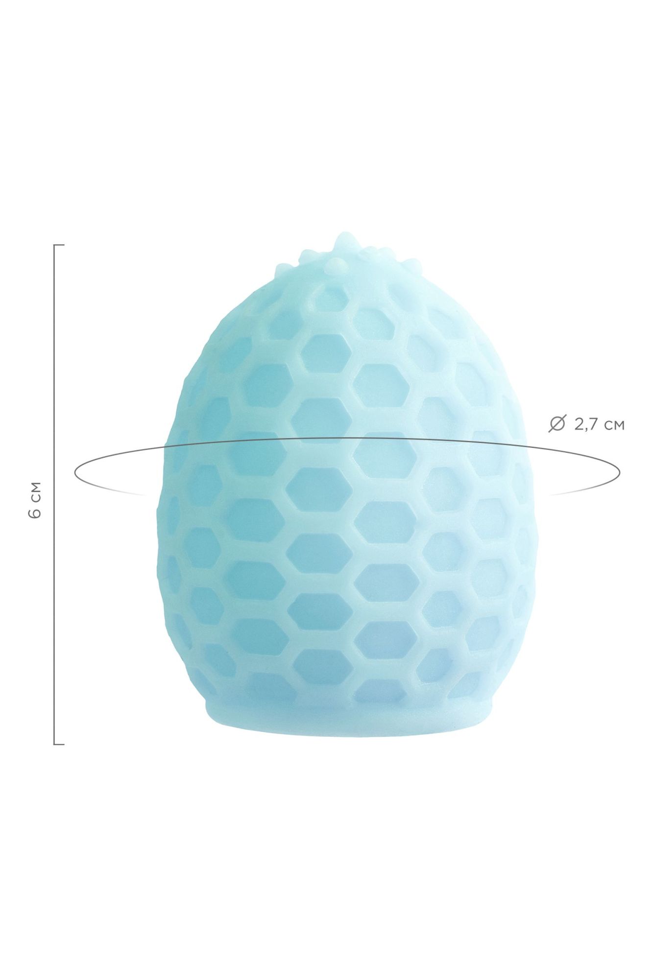 мастурбатор a-toys pufl, бирюзовый, тре, 6 см ø 2,7 см в России