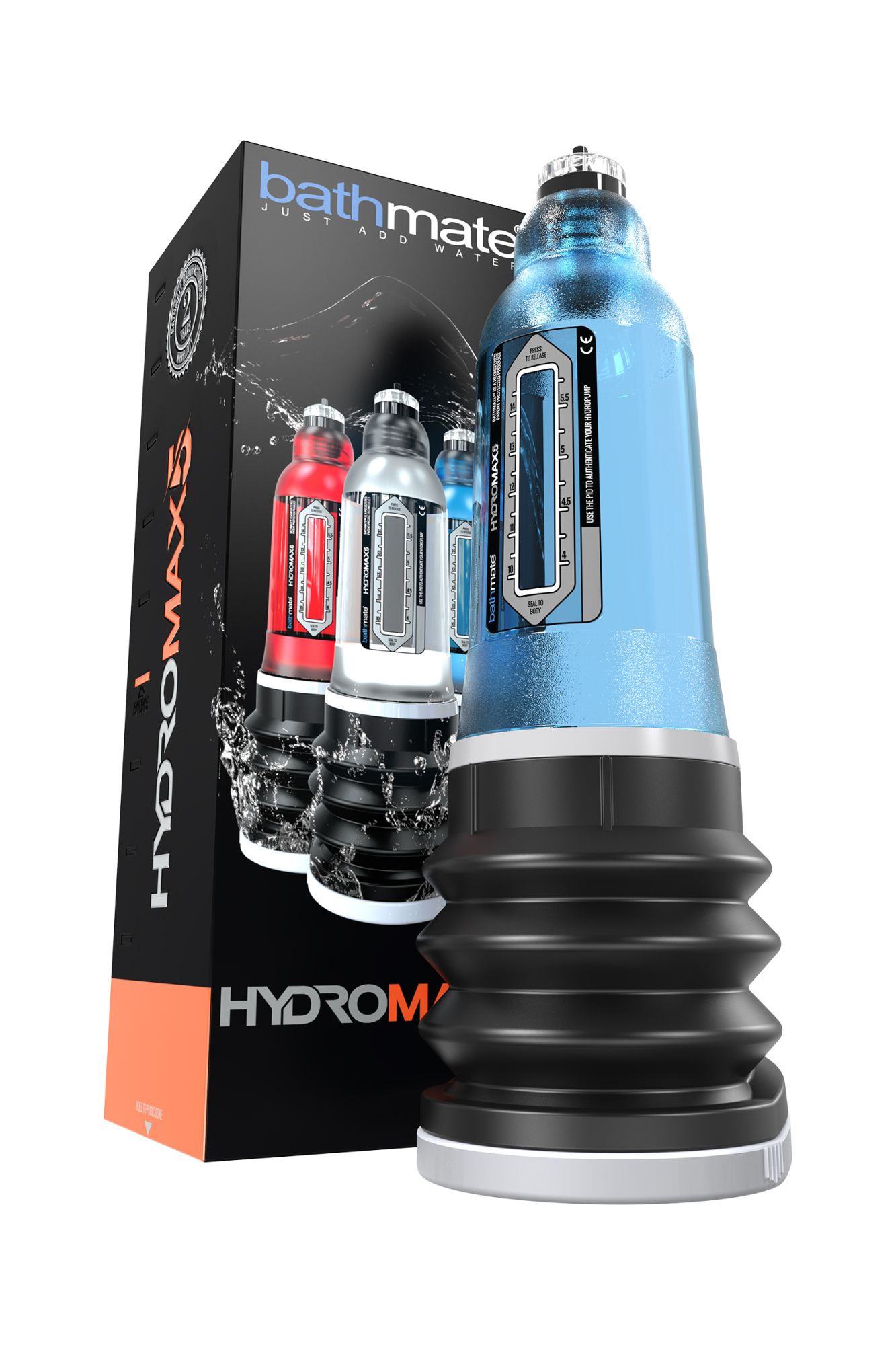 помпа для пениса bathmate hydromax5, abs пластик, голубая, 26 см (аналог hydromax x20) в России