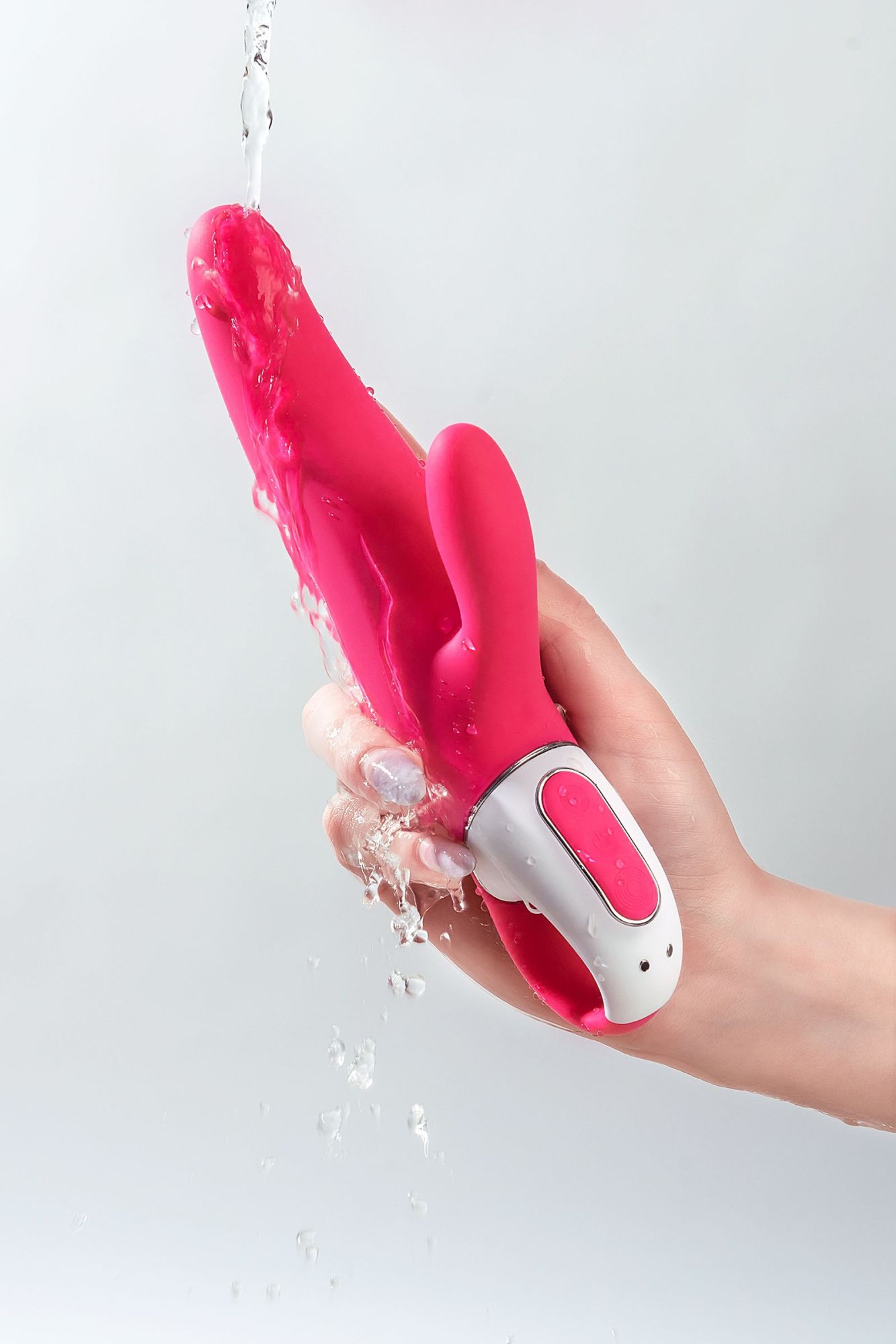 нереалистичный вибратор satisfyer vibes mr. rabbit, силикон, красный, 22,1 см. в России