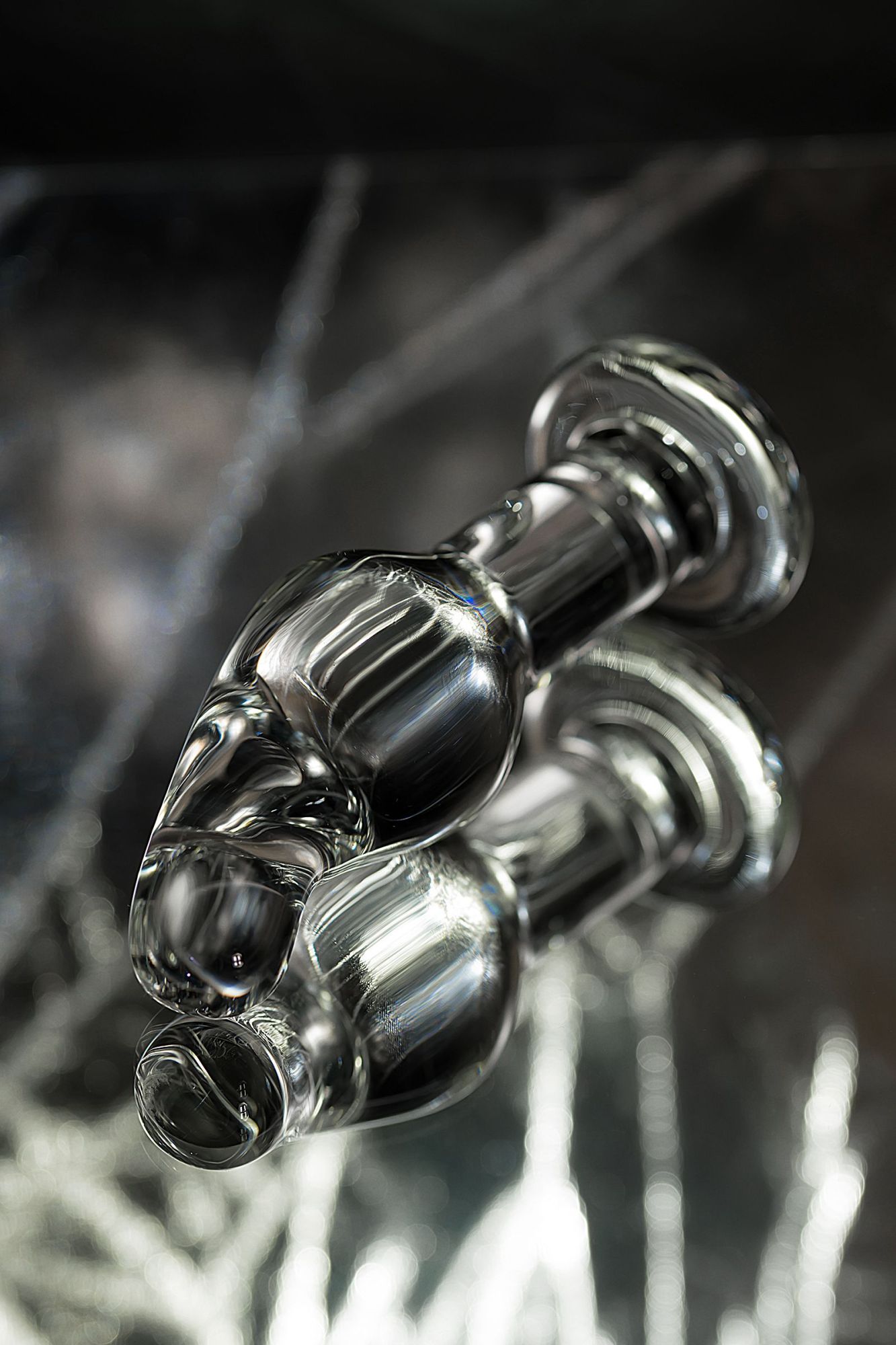 анальная втулка sexus glass, стекло, прозрачная, 14,5 см, ø 4 см в России