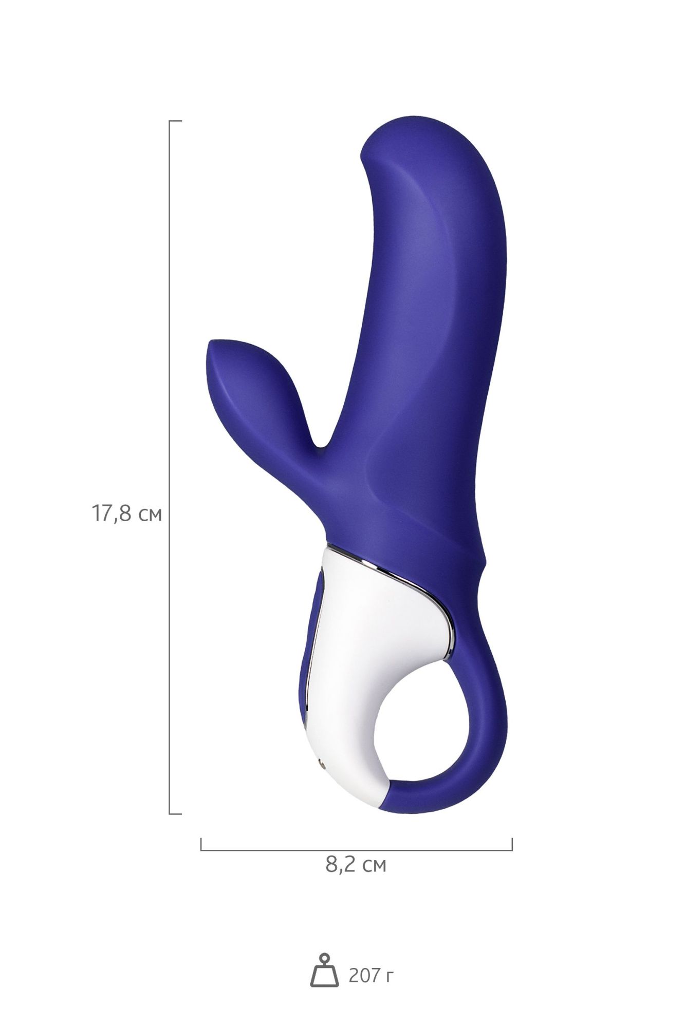 нереалистичный вибратор satisfyer vibes magic bunny, силикон, фиолетовый, 17,7 см. в России