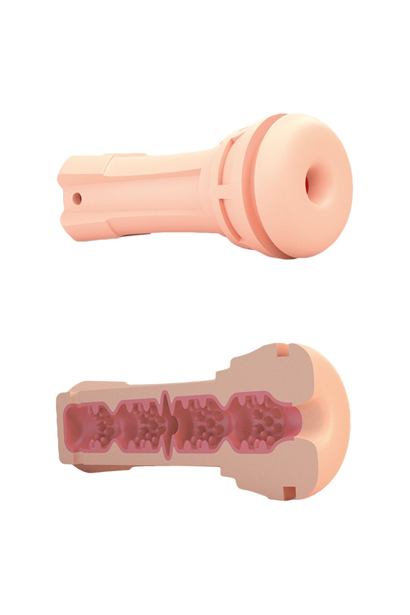 мастурбатор mystim oh push me donut,tpe, телесный, 21,5 см в России