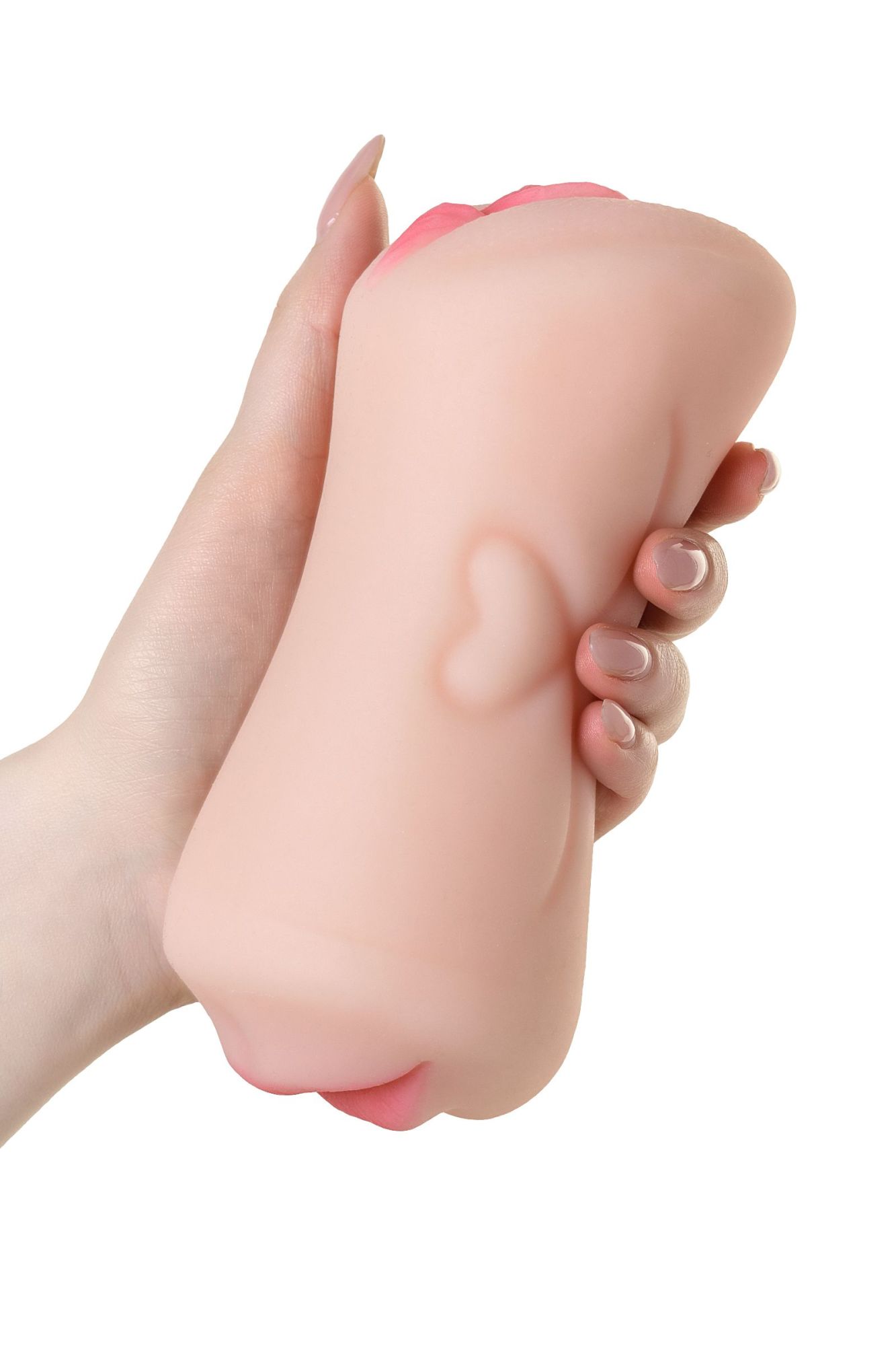 мастурбатор реалистичный toyfa juicy pussy pretty mouth, рот и вагина, softskin, телесный,17 см в России