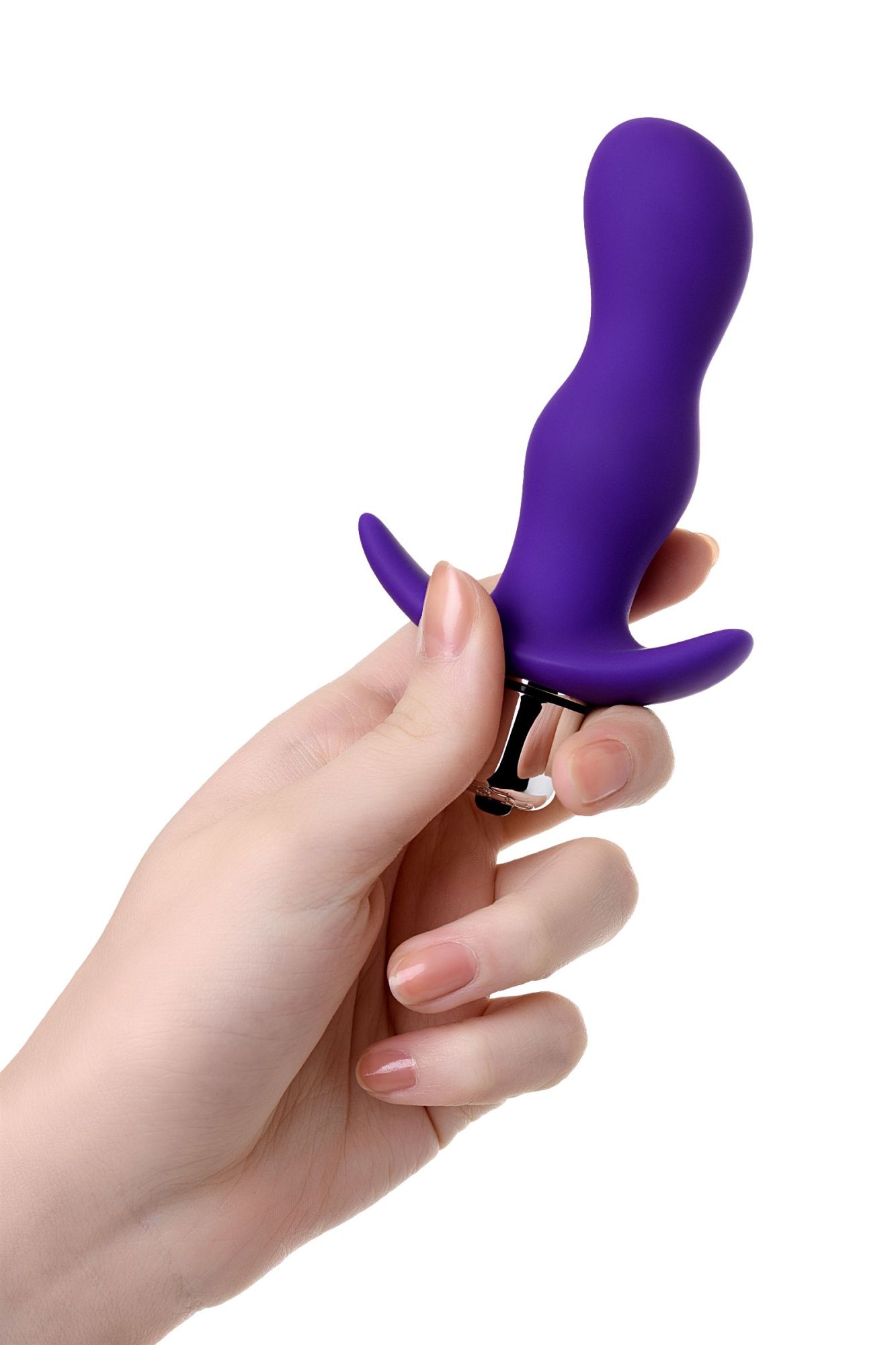 анальная пробка с вибрацией a-toys by toyfa размера s, силикон, фиолетовая, 11,2 см в России