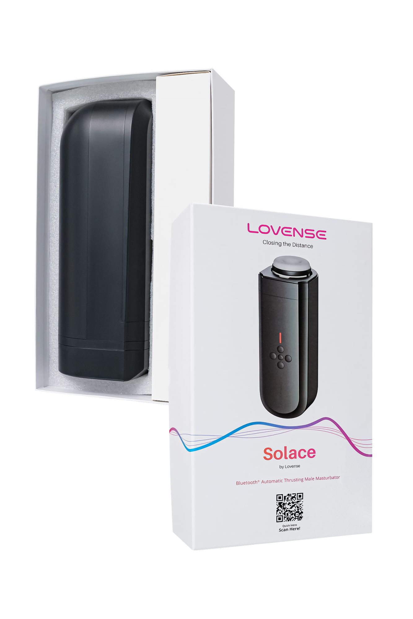 мастурбатор нереалистичный lovense solace, tpe, черный, 24 см в России