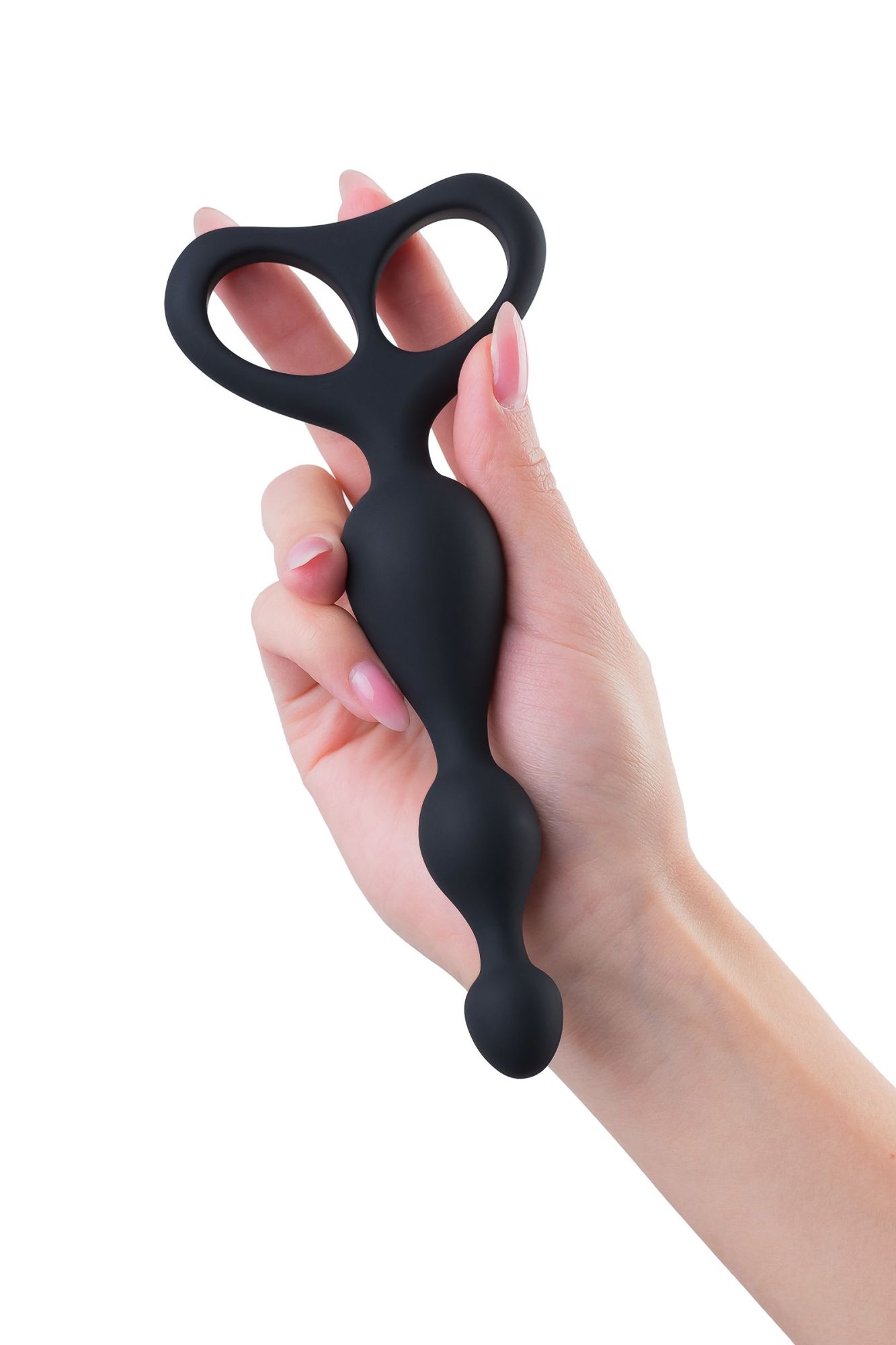 анальная втулка popo pleasure by toyfa aquilae, водонепроницаемая, силикон, черная, 18 см, ø 3 см в России