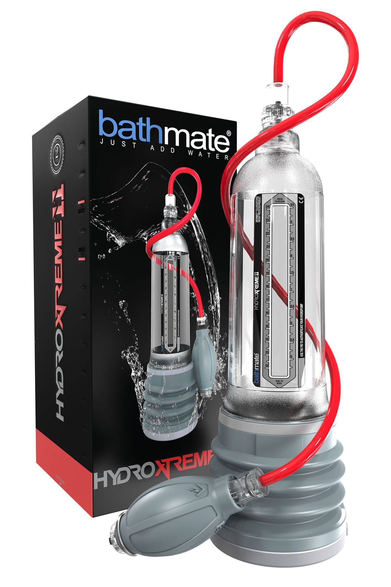 гидропомпа bathmate hydroxtreme 11, abs пластик, прозрачная (аналог hydromax xtreme x50) в России