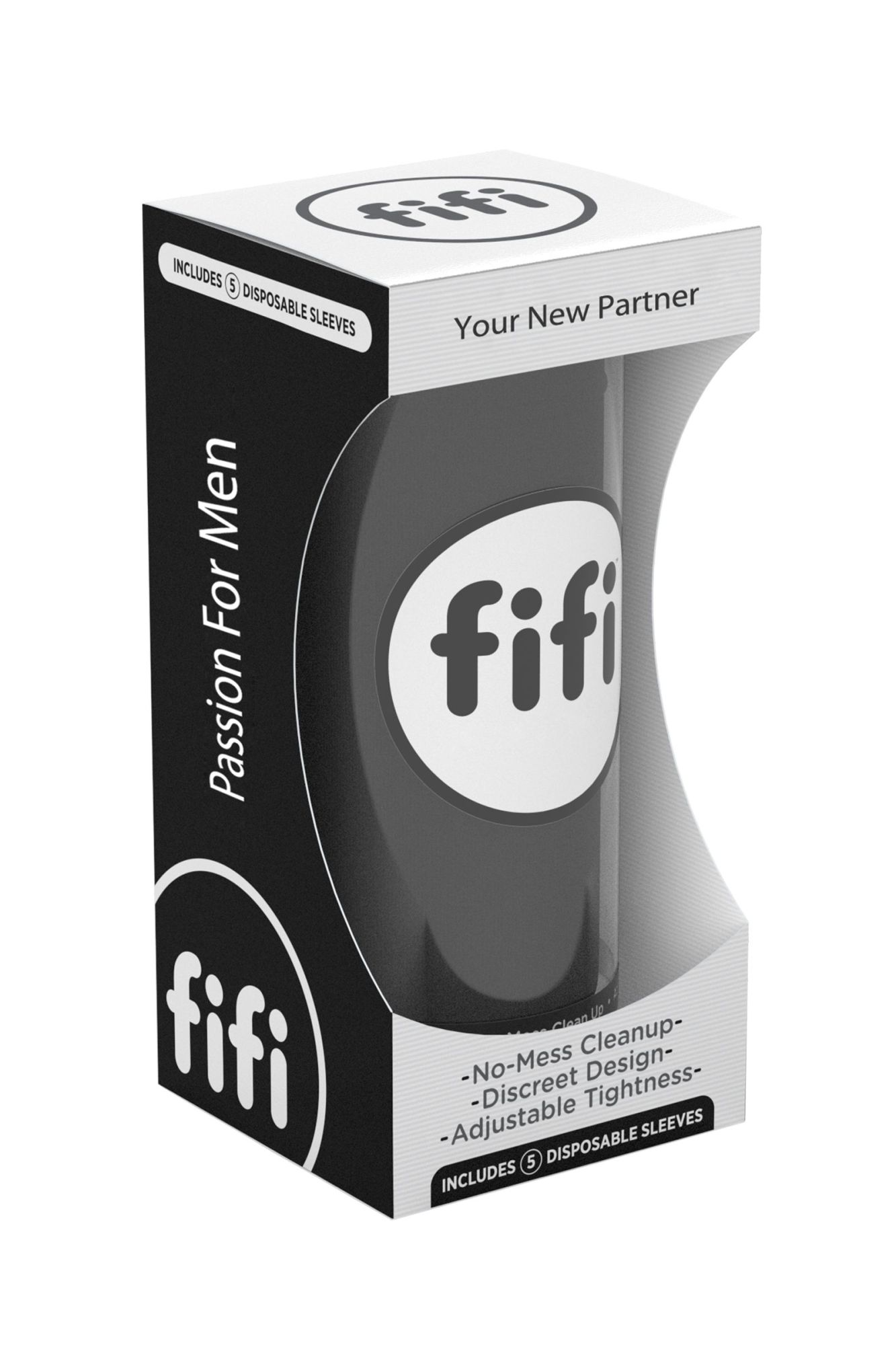 мастурбатор нереалистичный fifi male, текстиль, чёрный в России