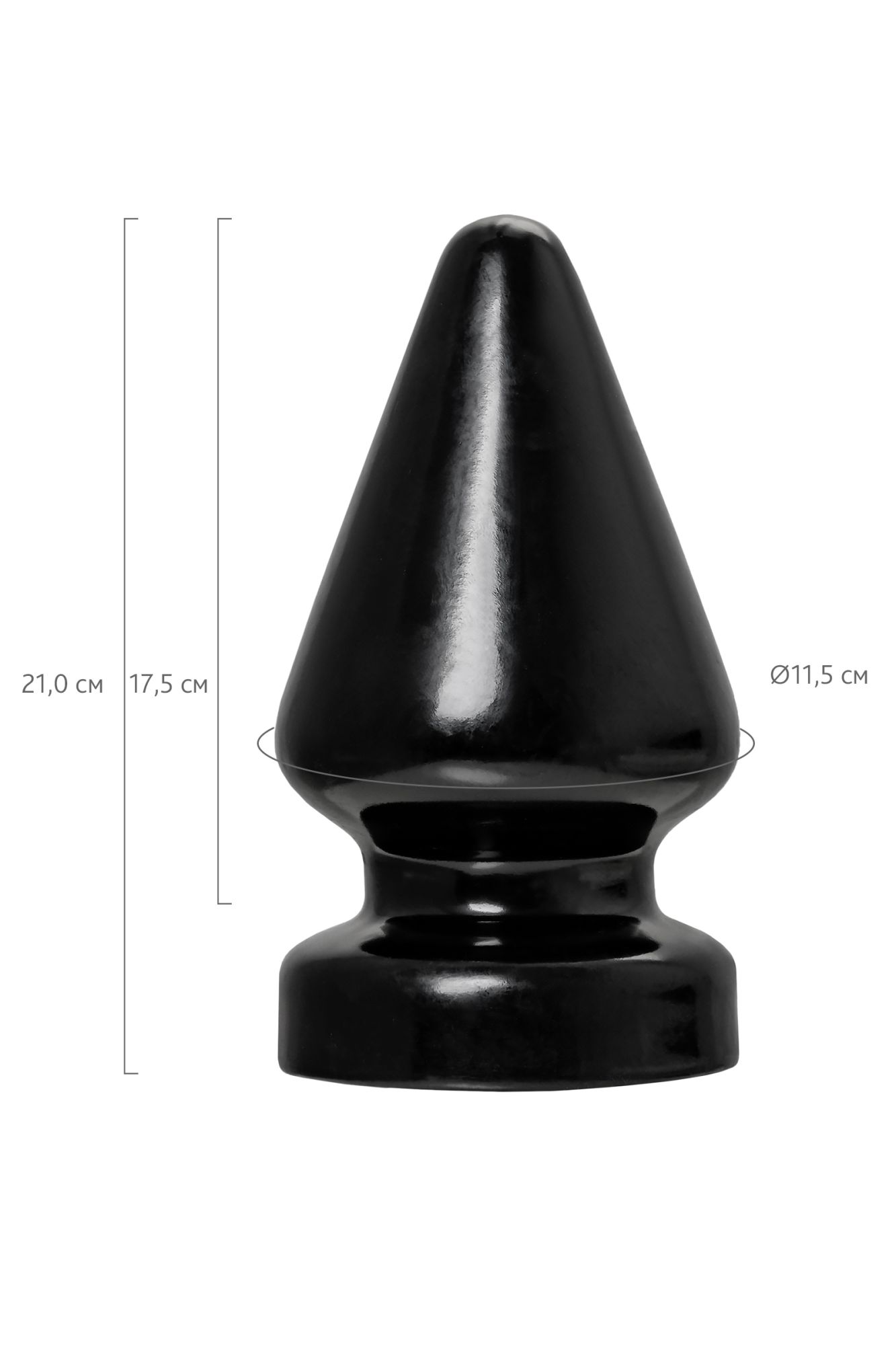 анальная втулка toyfa popo pleasure draco β, pvc, черная, 21 см, ø 11,5 см в России