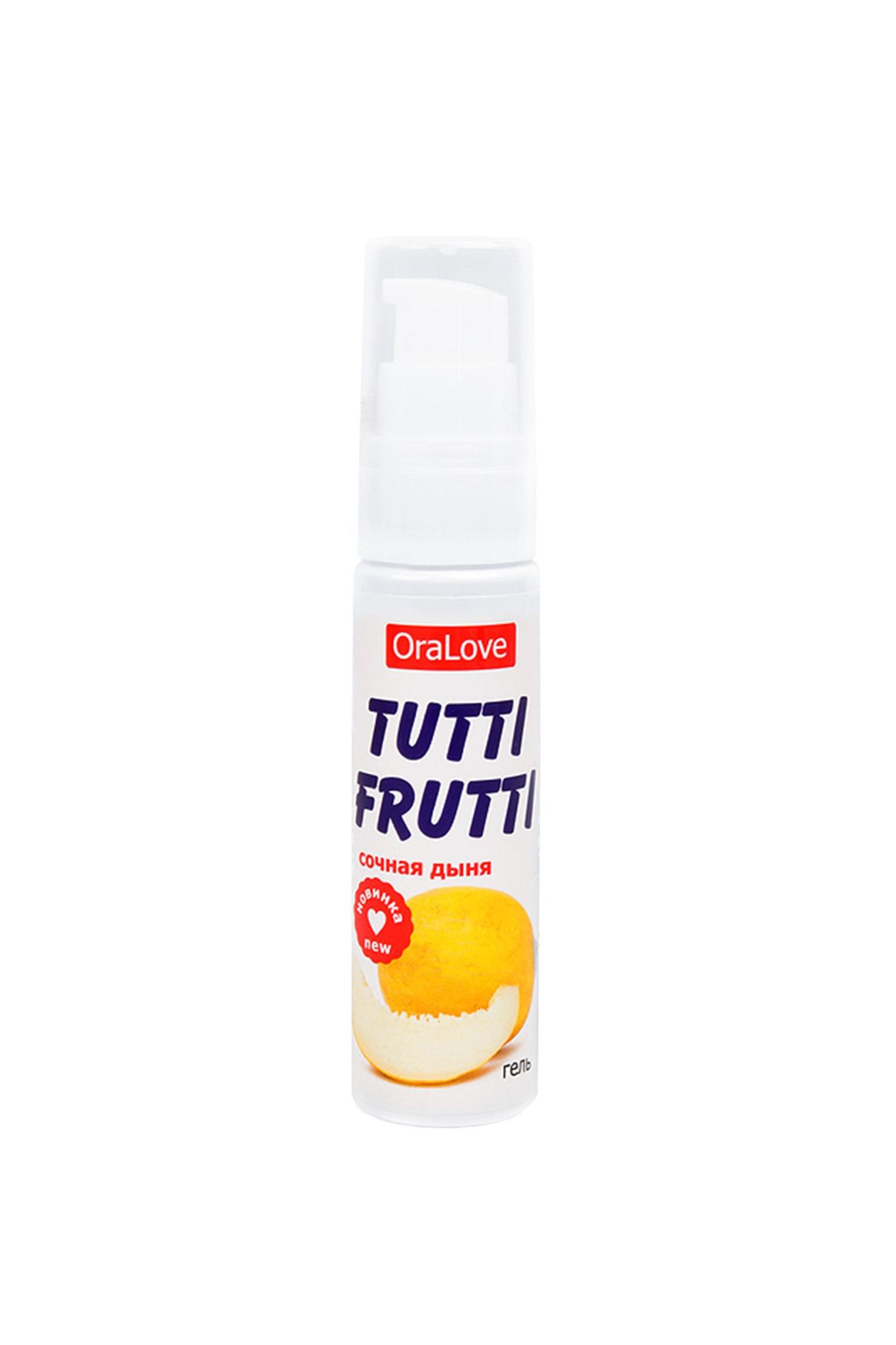 съедобная гель-смазка tutti-frutti для орального секса со вкусом сочная дыня 30г в России