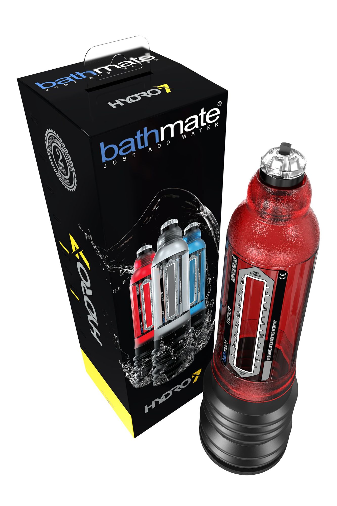 гидропомпа bathmate hydro7, abs пластик, красная (аналог hercules) в России