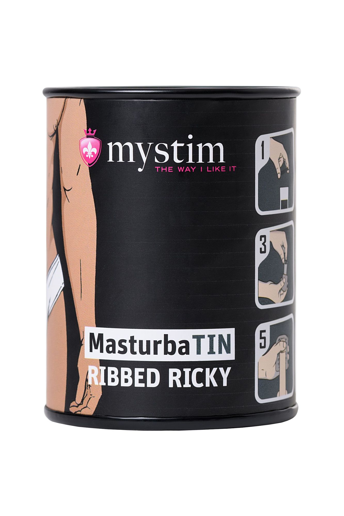 мастурбатор masturbatin ribbed ricky, tpe, белый,4.5 см в России