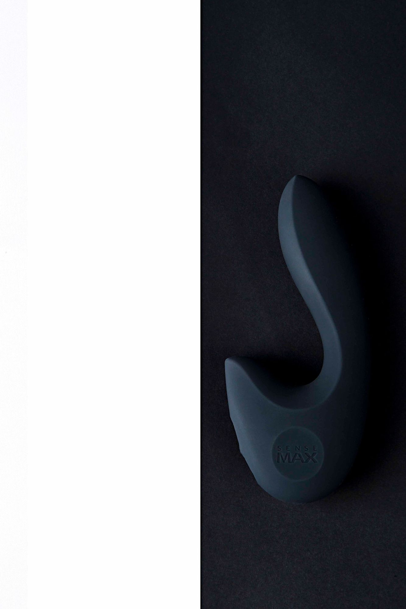нереалистичный вибратор sense max , силикон, черный,16 см в России