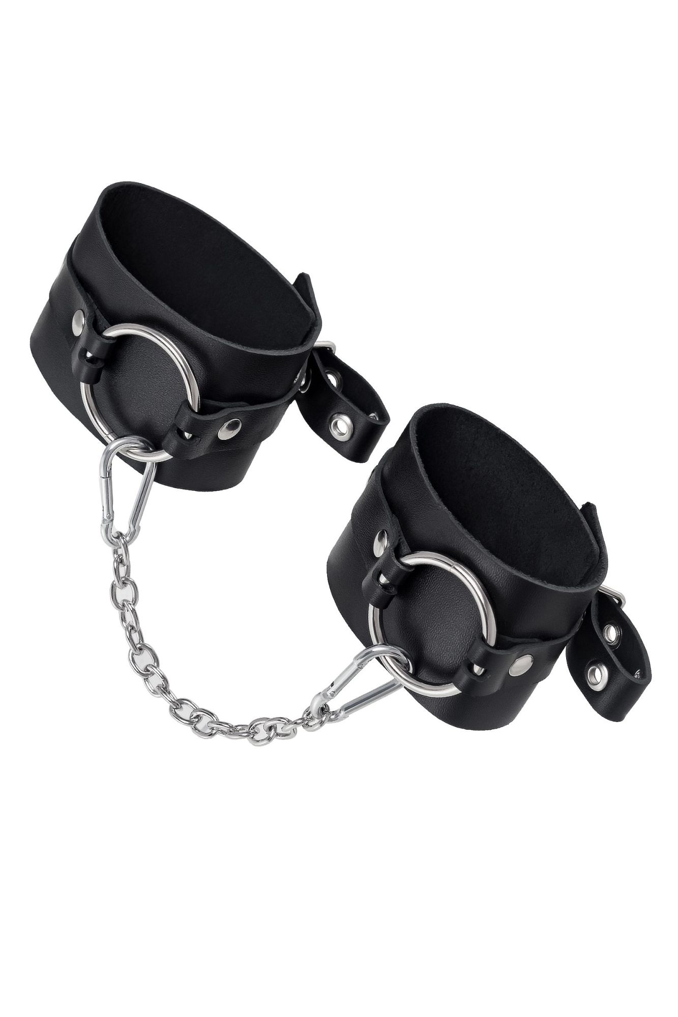 оковы pecado bdsm, из толстой кожи с люверсами, натуральная кожа, чёрные в России