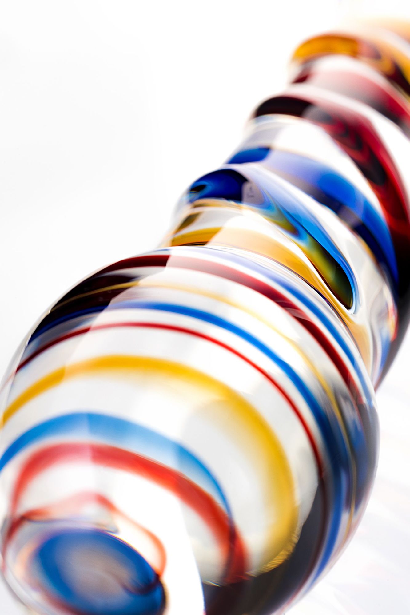 двусторонний фаллоимитатор sexus glass, стекло, прозрачный, 19,5 см в России
