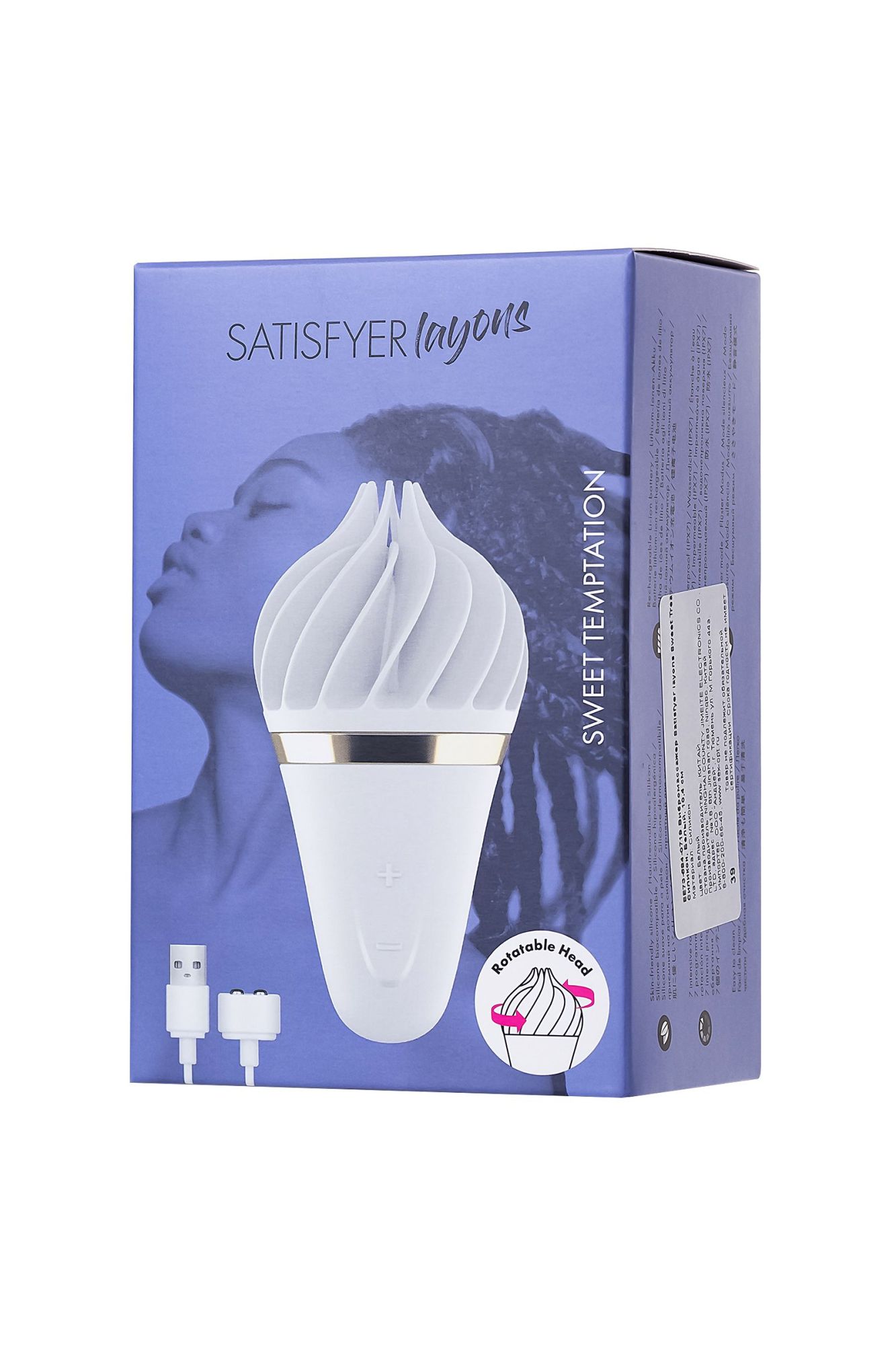 вибромассажер satisfyer layons sweet treat, силикон, белый, 10,4 см. в России