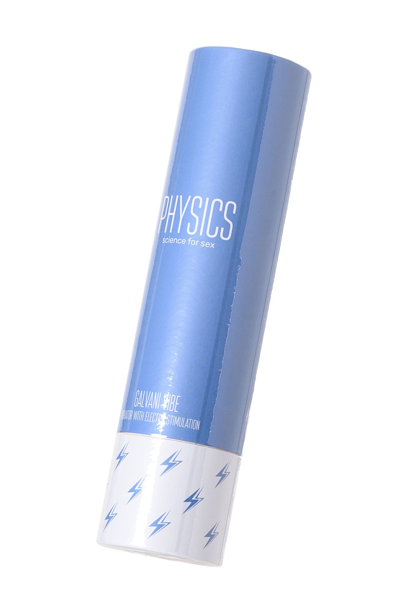 вибратор с электростимуляцией physics galvani vibe, силикон, голубой, 21 см в России