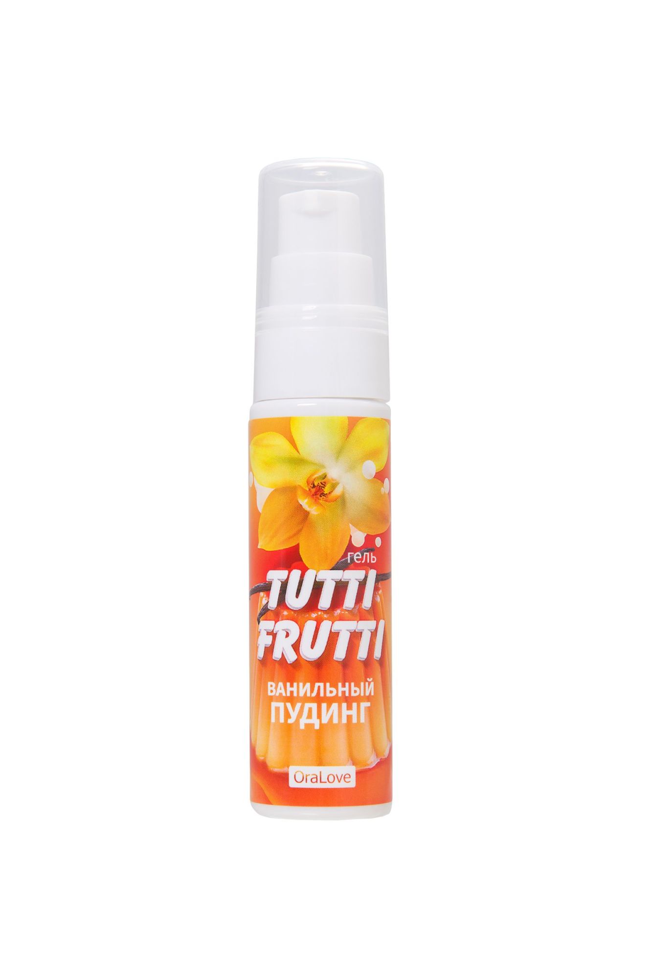 съедобная гель-смазка tutti-frutti для орального секса со вкусом ванильный пудинг, 30 гр в России