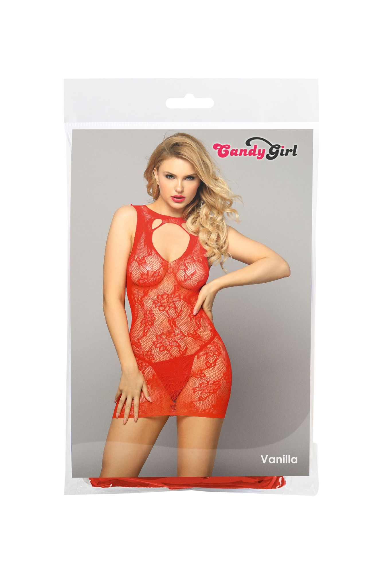 Эротическое платье и стринги candy girl vanilla красное, os в России