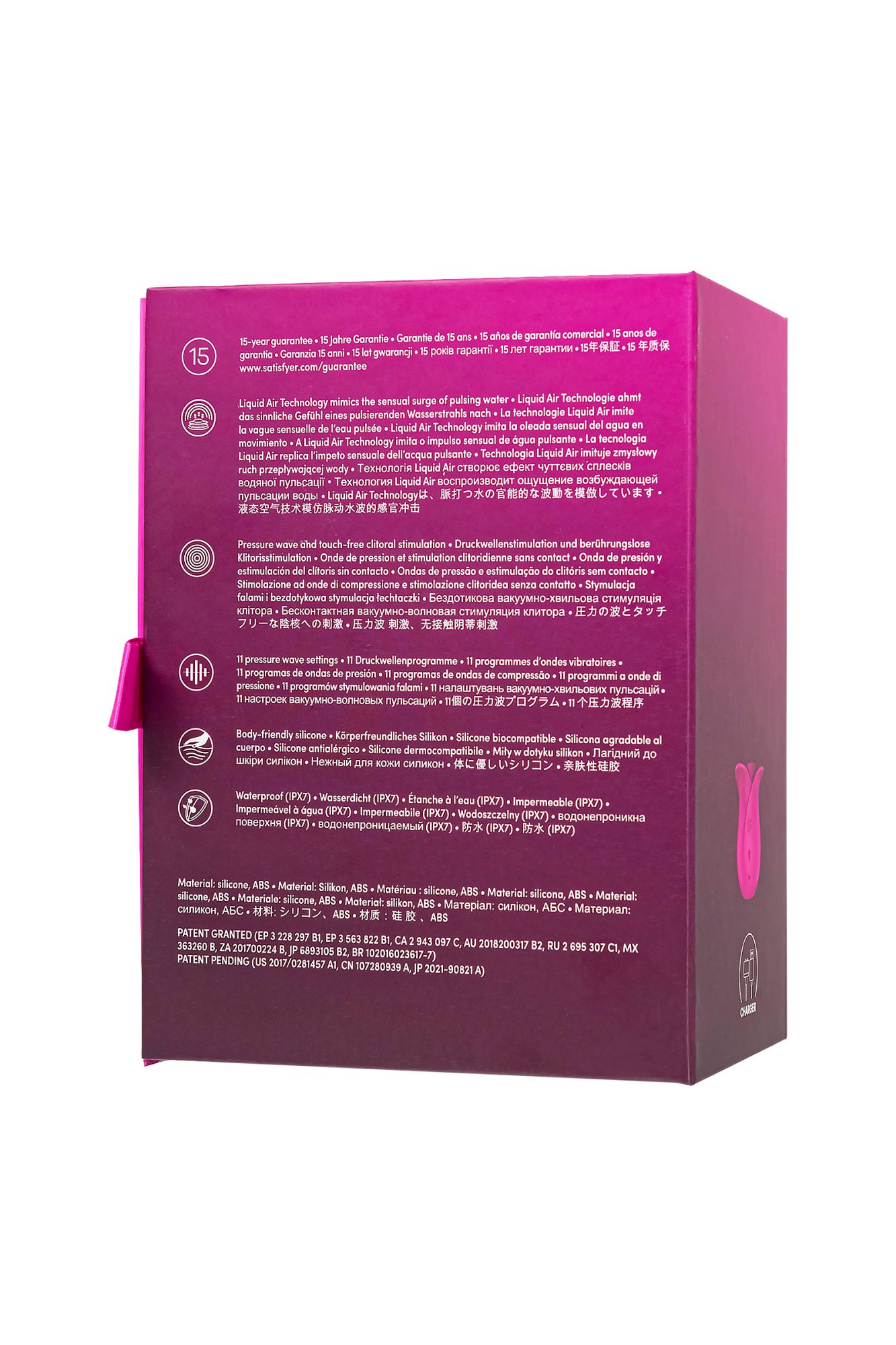 вакуум-волновой стимулятор клитора satisfyer pro 2 modern blossom, силикон, бордовый в России