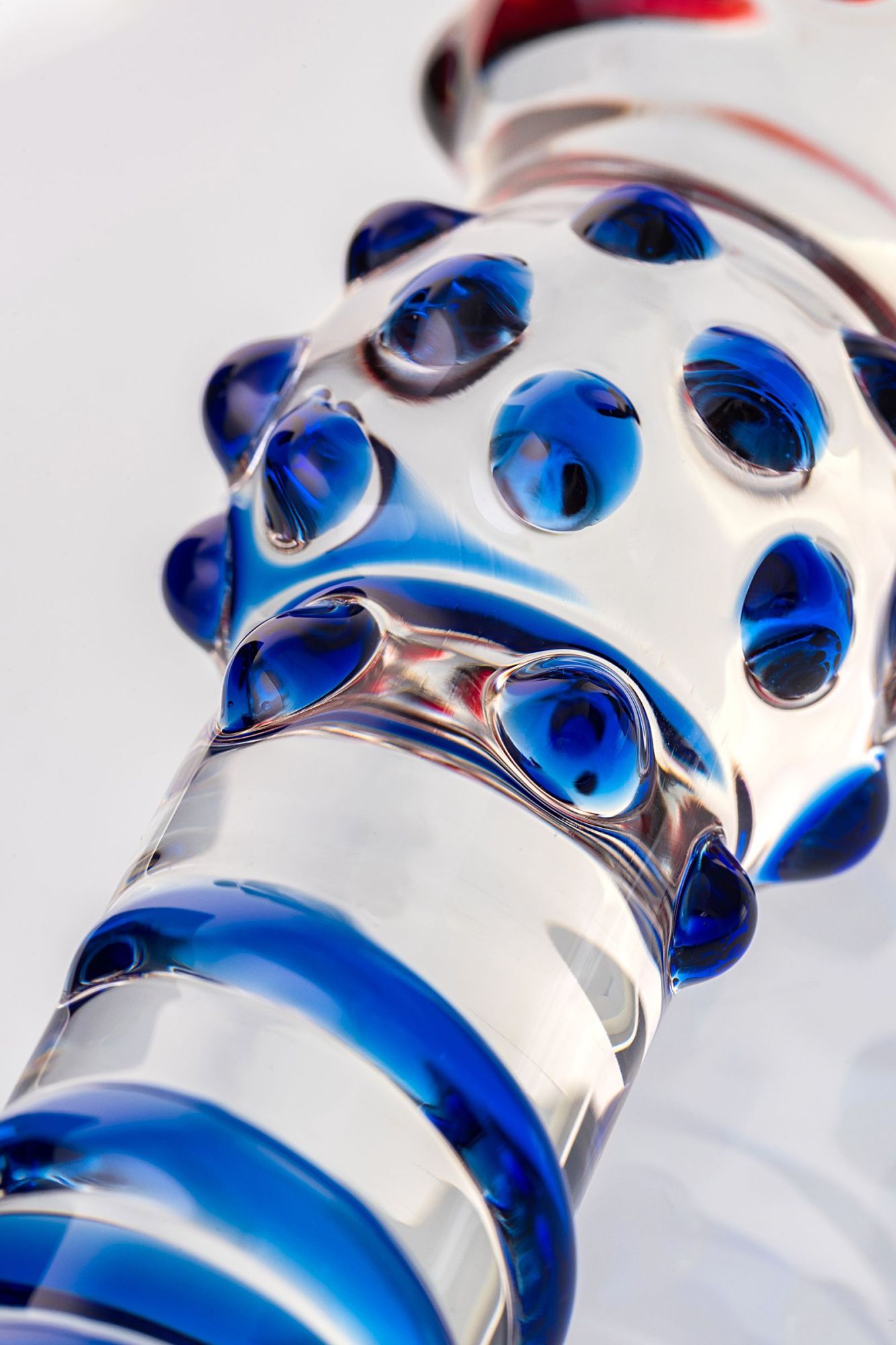 двусторонний фаллоимитатор sexus glass, стекло, прозрачный, 20,5 см в России