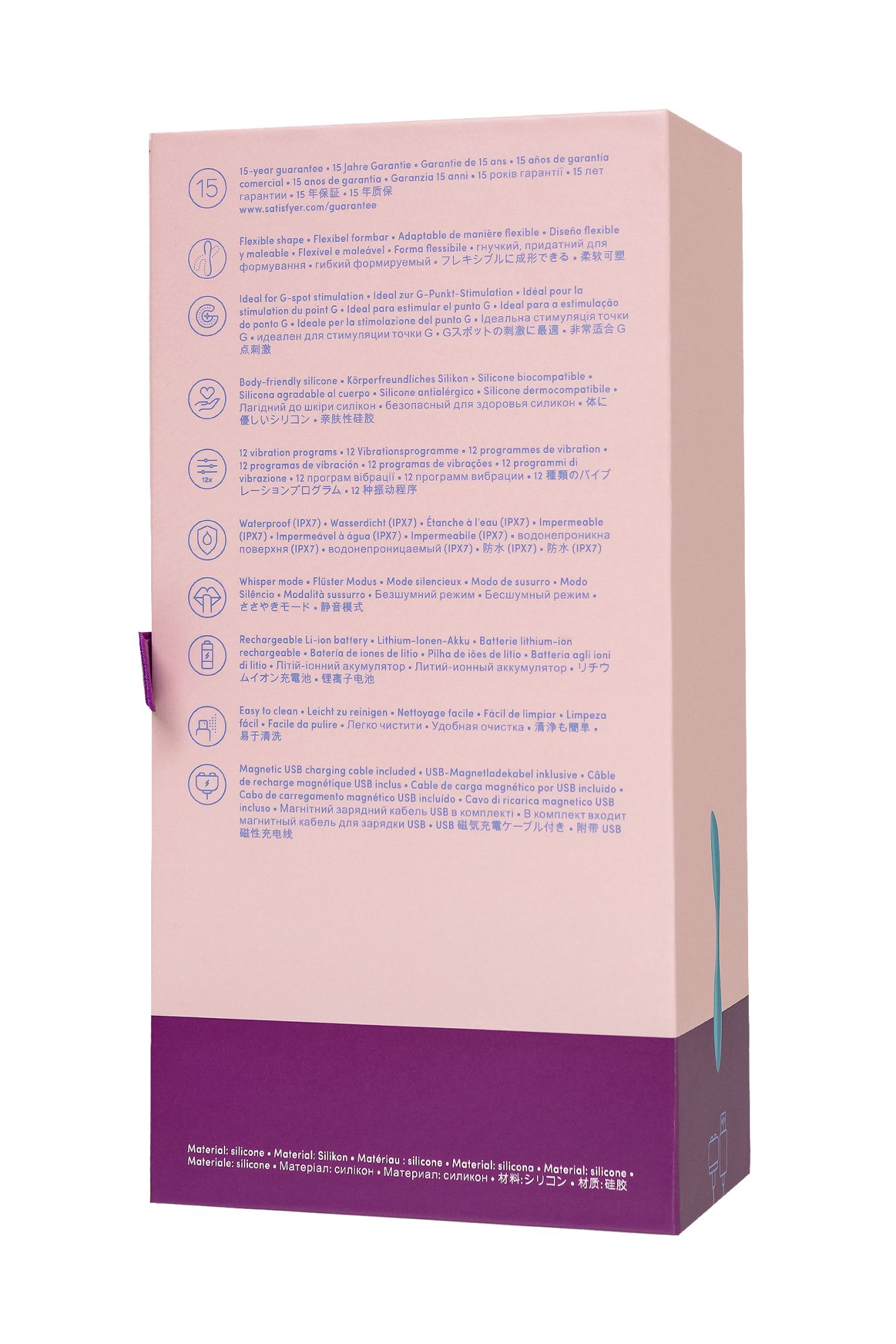 стимулятор точки g satisfyer g-spot flex 1, синий в России