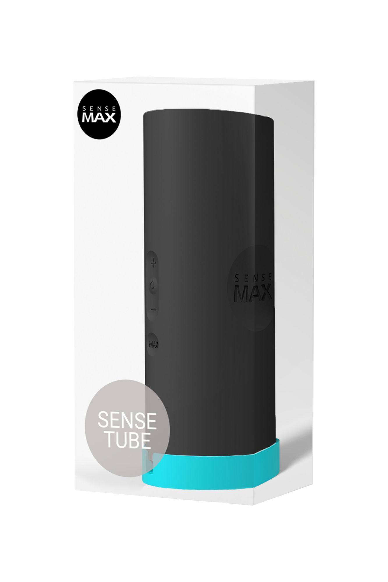 мастурбатор нереалистичный sense max, силикон, черный, 18.5 см в России