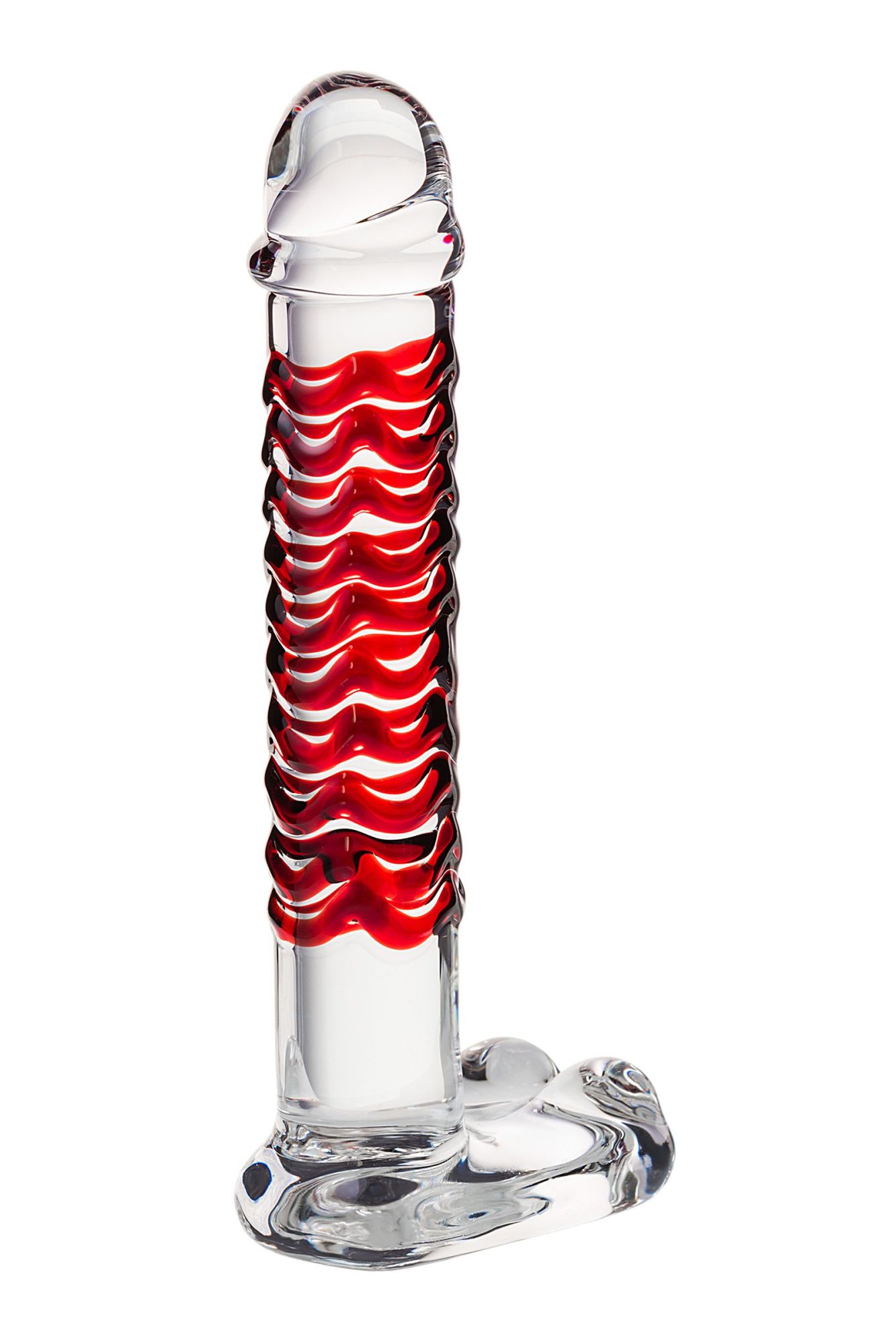 нереалистичный фаллоимитатор sexus glass, стекло, прозрачный, 16 см в России