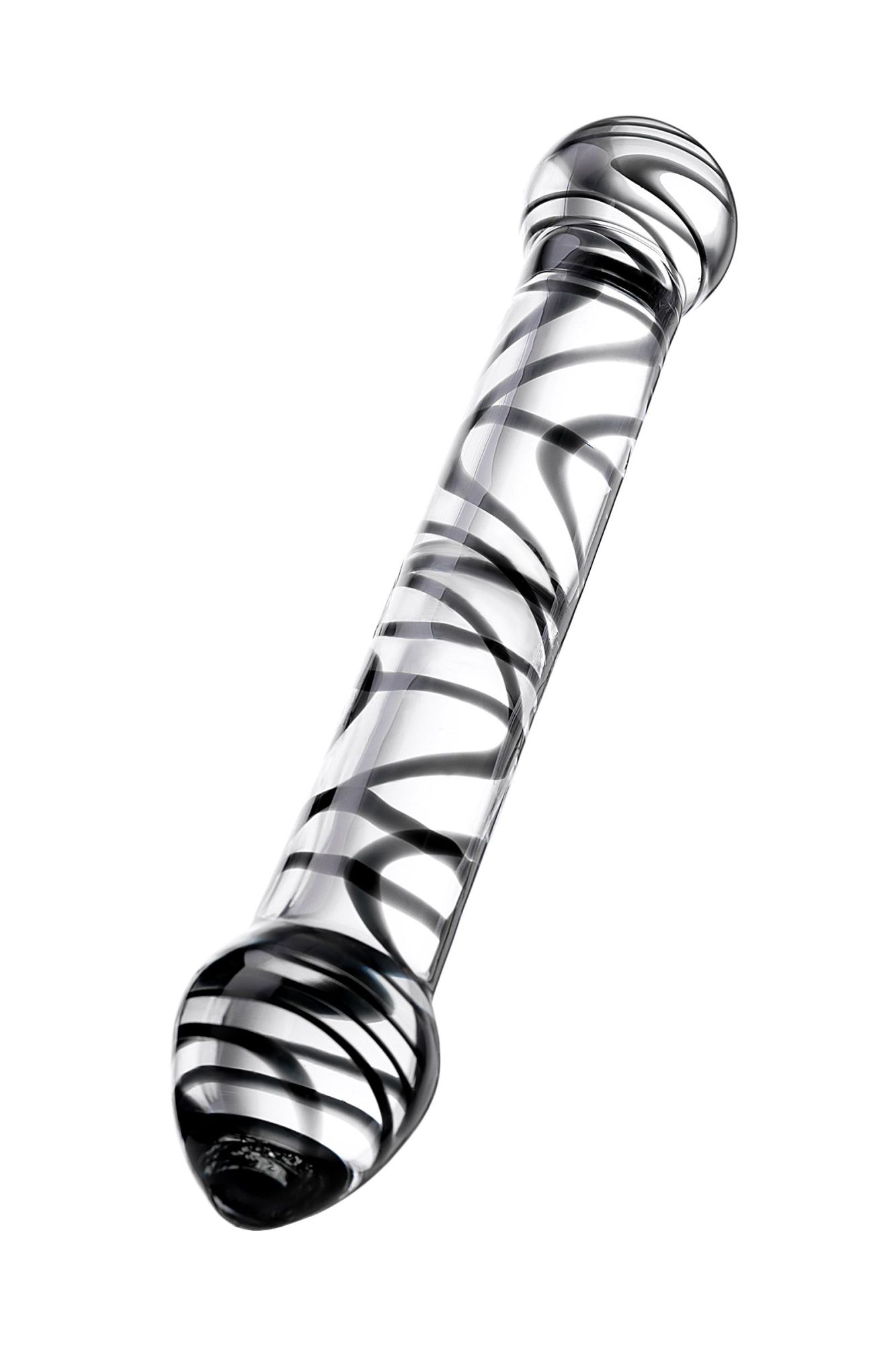 двусторонний фаллоимитатор sexus glass, стекло, прозрачный, 20,5 см в России