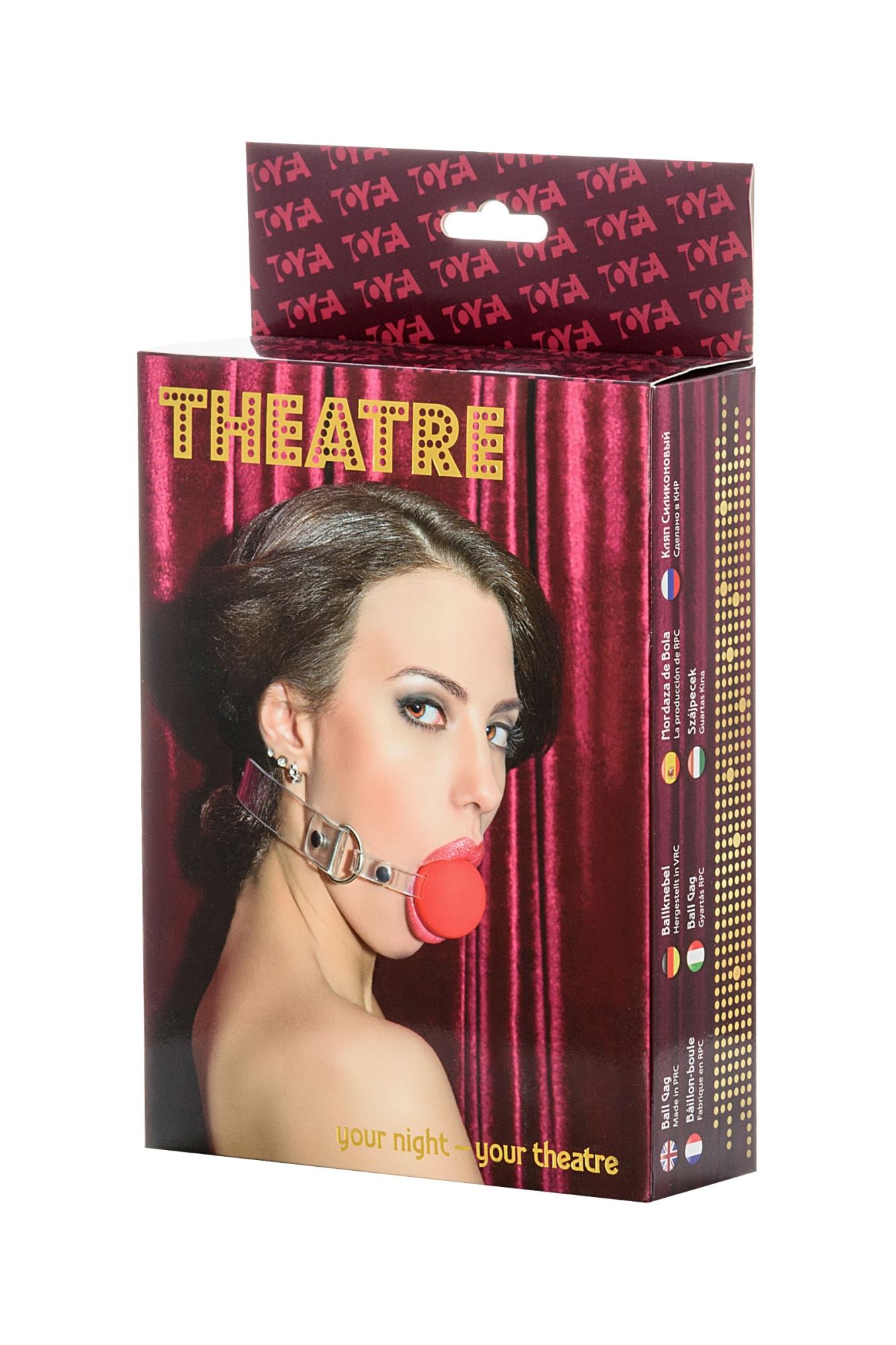 кляп toyfa theatre, силикон, красный в России