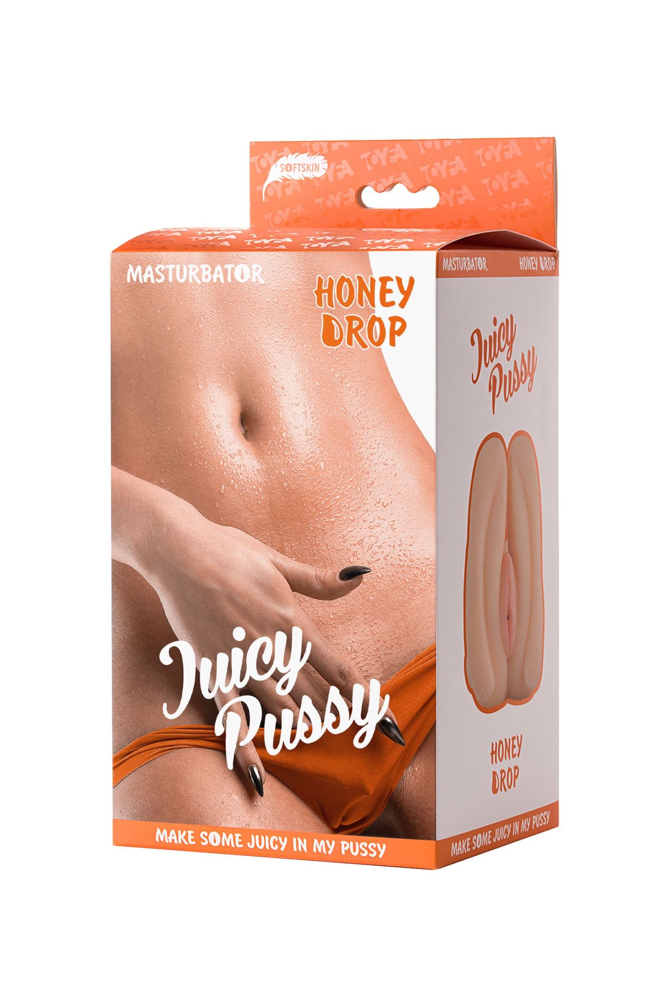 мастурбатор реалистичный toyfa juicy pussy honey drop, вагина, tpr, телесный, 15 см в России