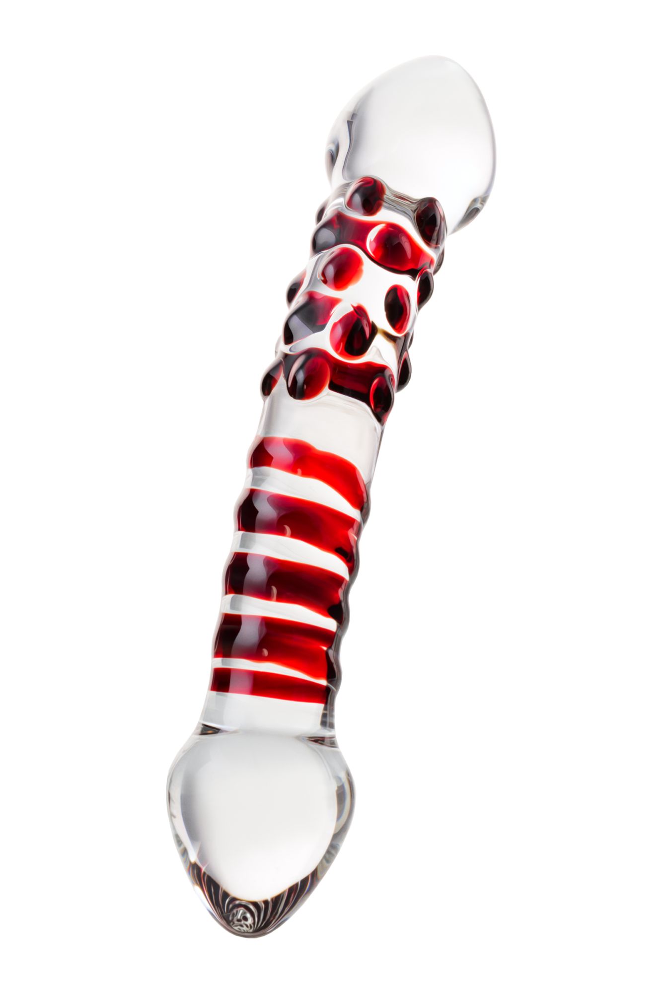 двусторонний фаллоимитатор sexus glass, стекло, прозрачный, 21 см в России