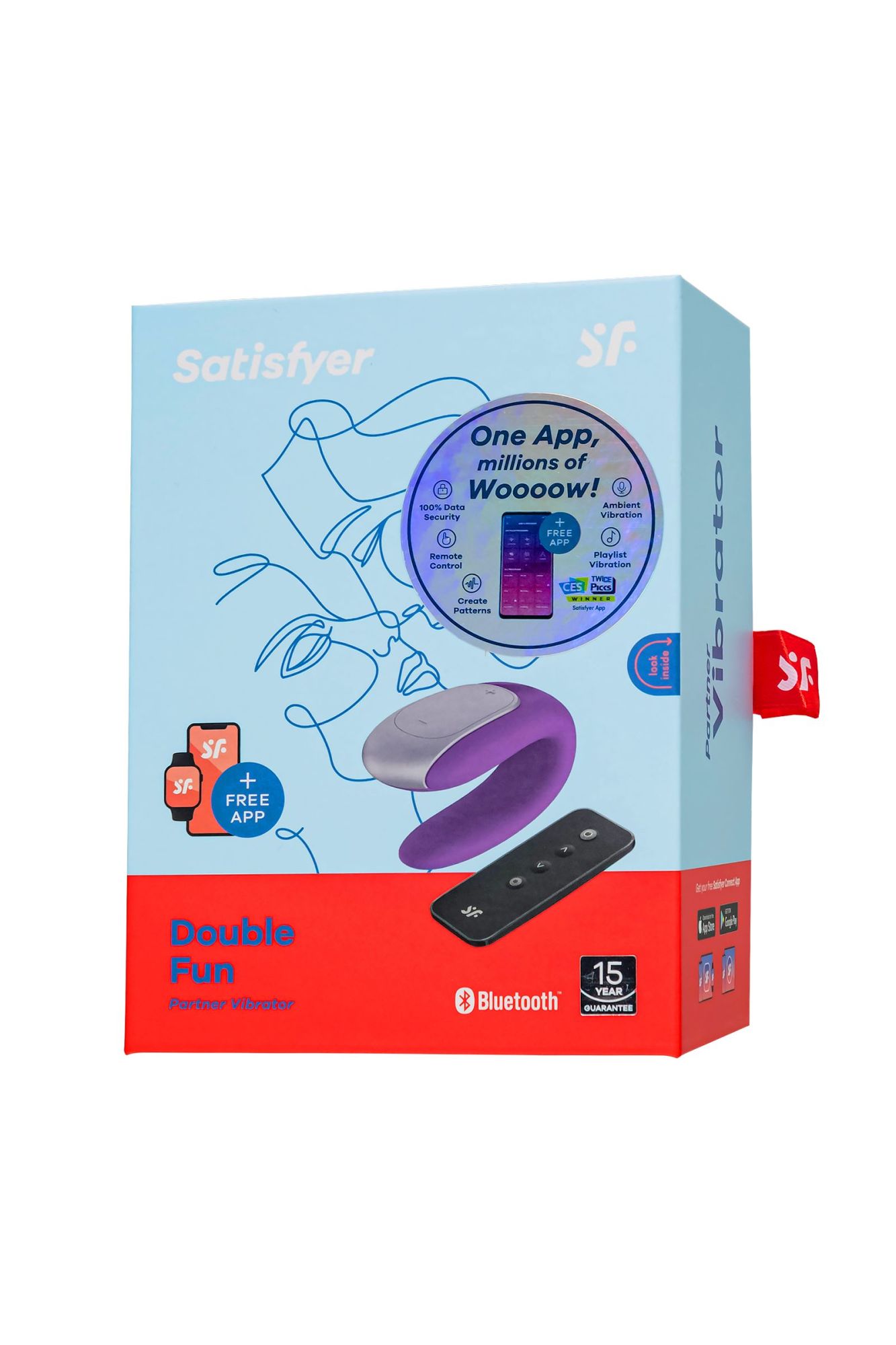 вибростимулятор для пар satisfyer double fun, фиолетовый в России