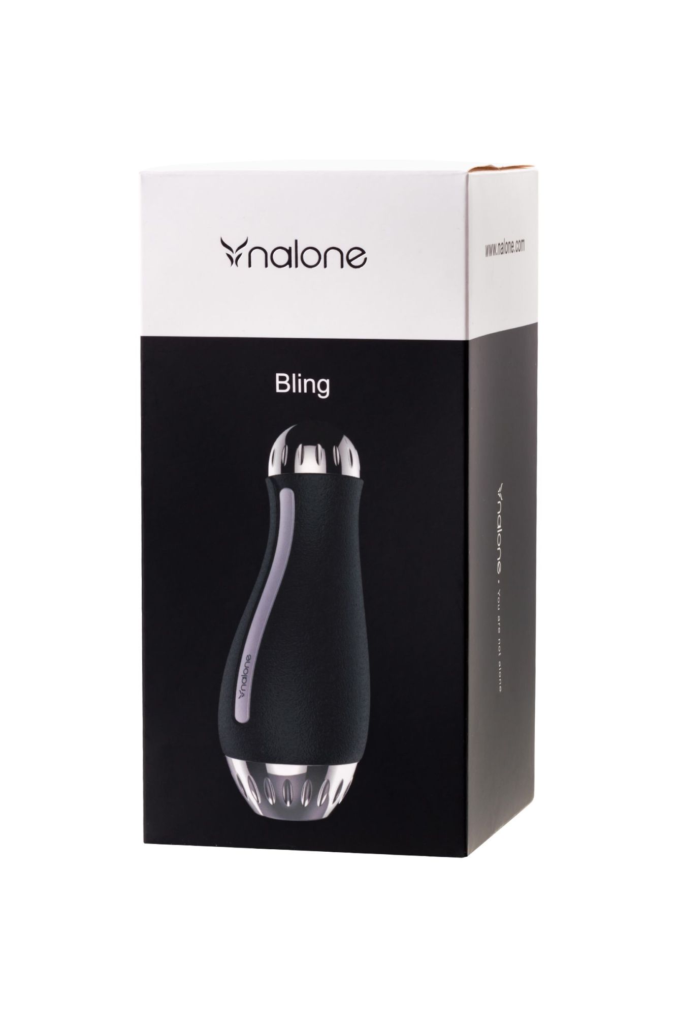 мастурбатор нереалистичный nalone bling, tpe, чёрный, 19,8 см в России