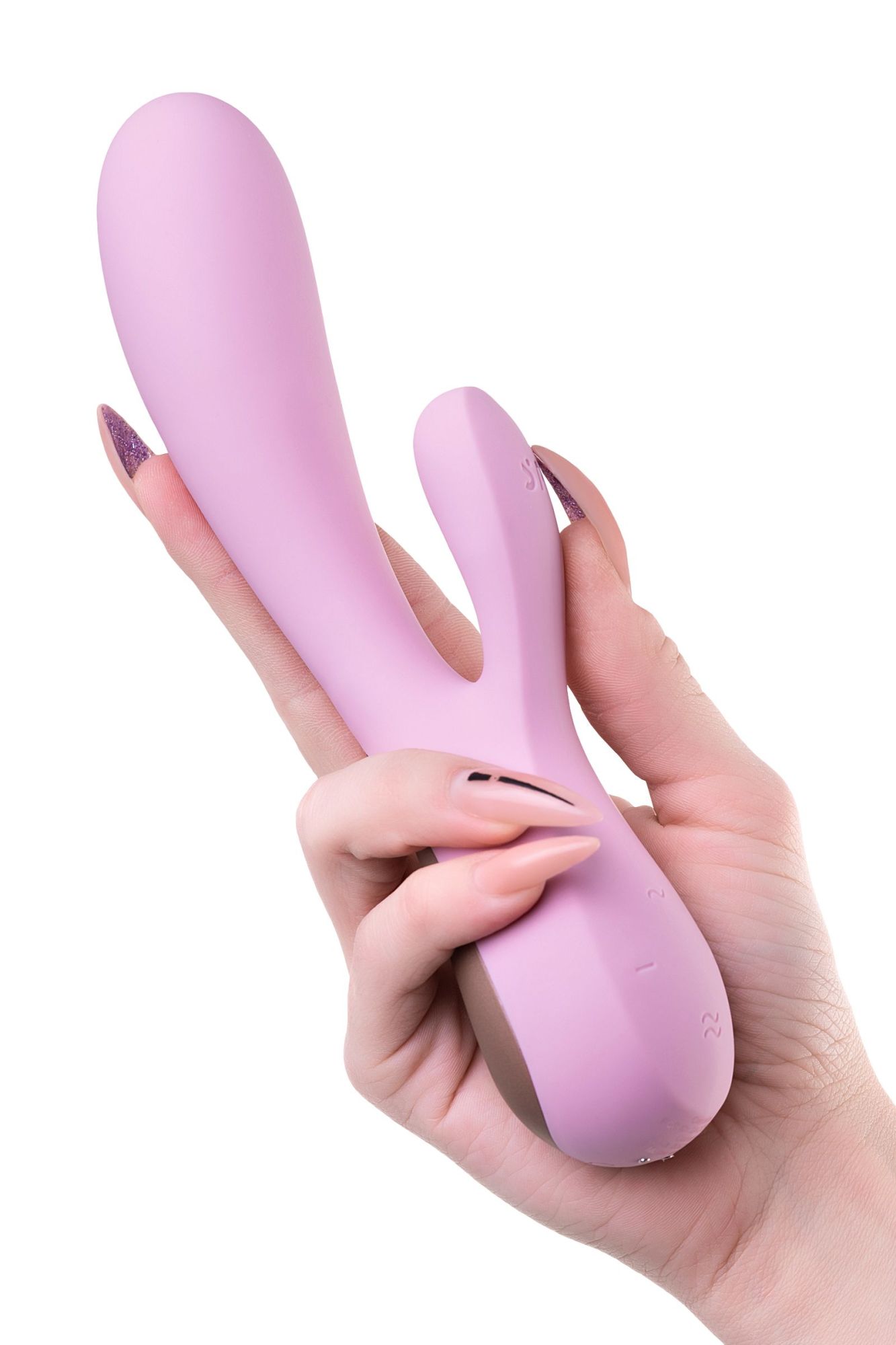 нереалистичный вибратор satisfyer mono flex, силикон, розовый, 20,4 см. в России