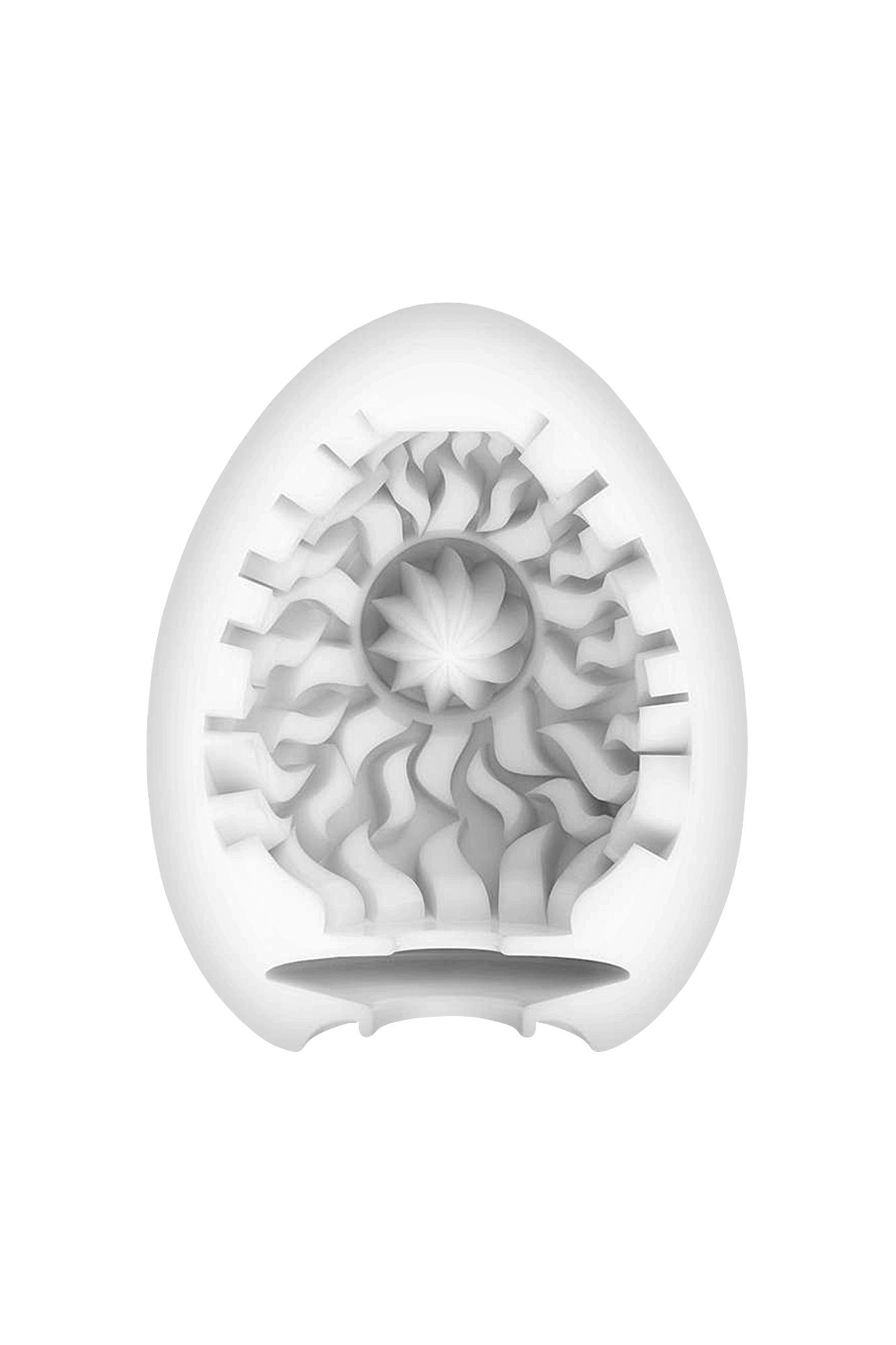нереалистичный мастурбатор tenga №11 shiny, tpe, белый, 6,1 см в России
