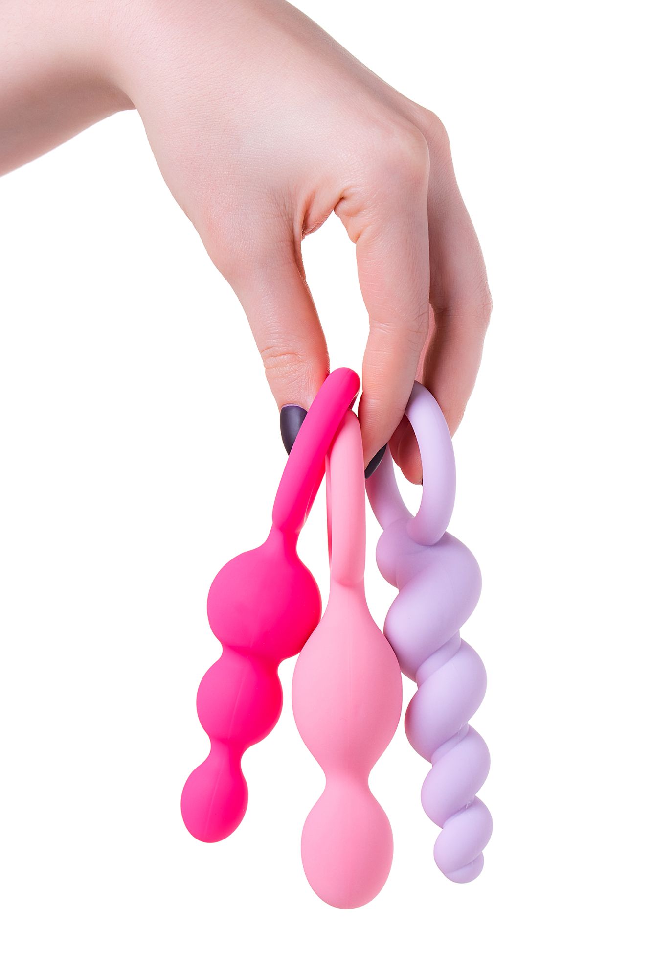 набор анальных плагов satisfyer, силикон, ассорти, 13,5 см. в России