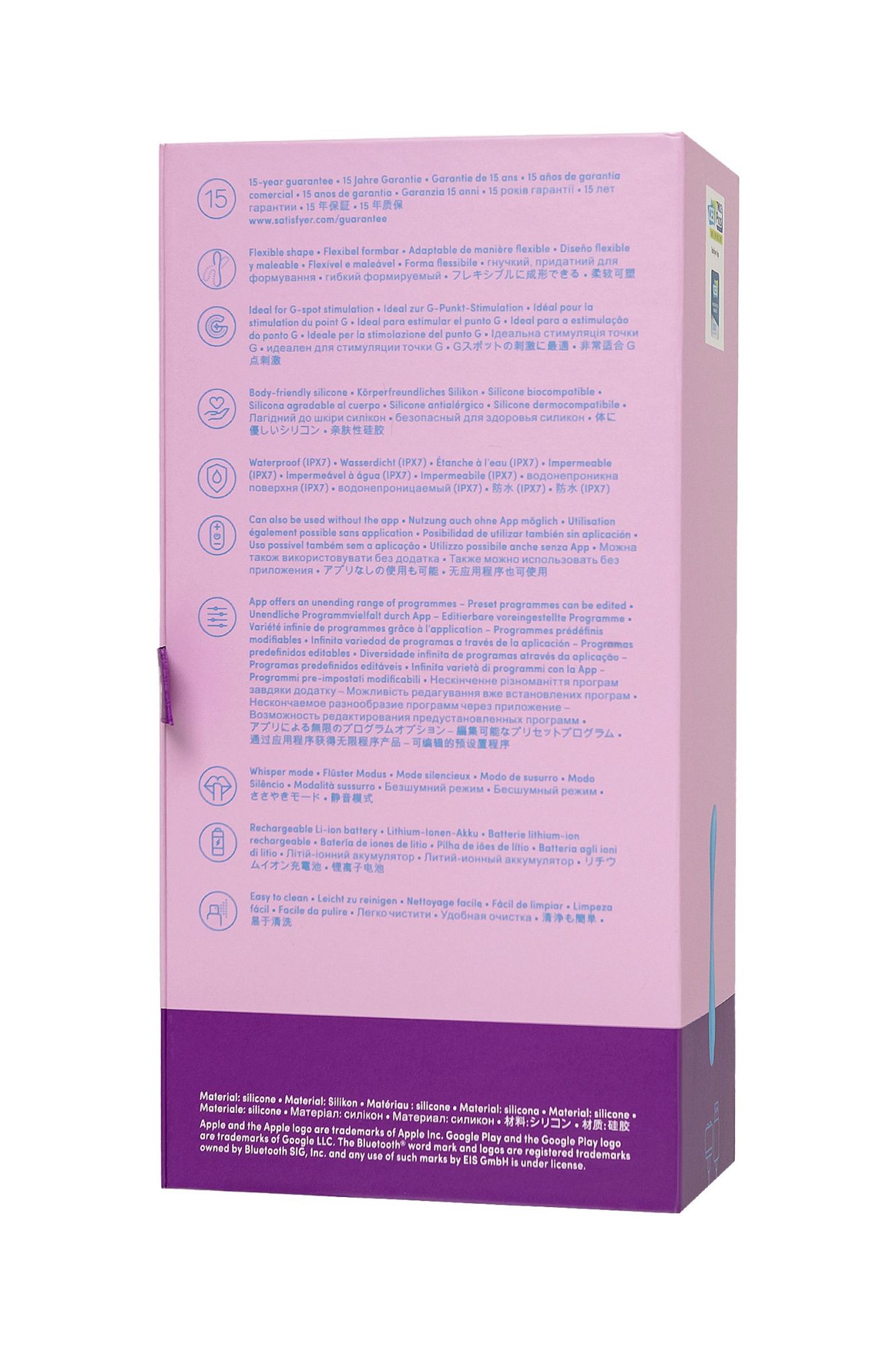 стимулятор точки g satisfyer g-spot flex 4+, голубой в России