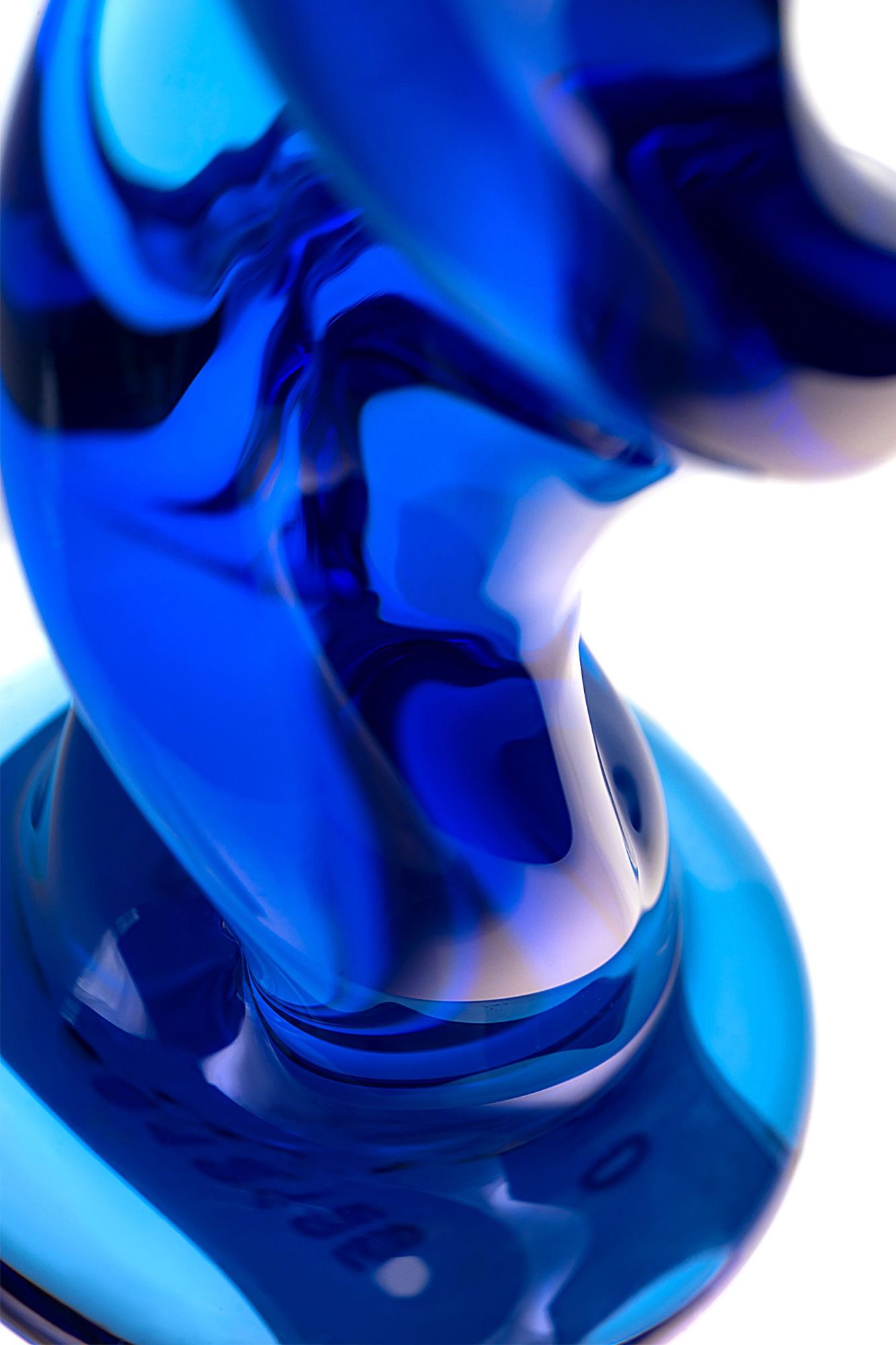 анальная втулка sexus glass, стекло, синяя, 12 см, ø 3,5 см в России