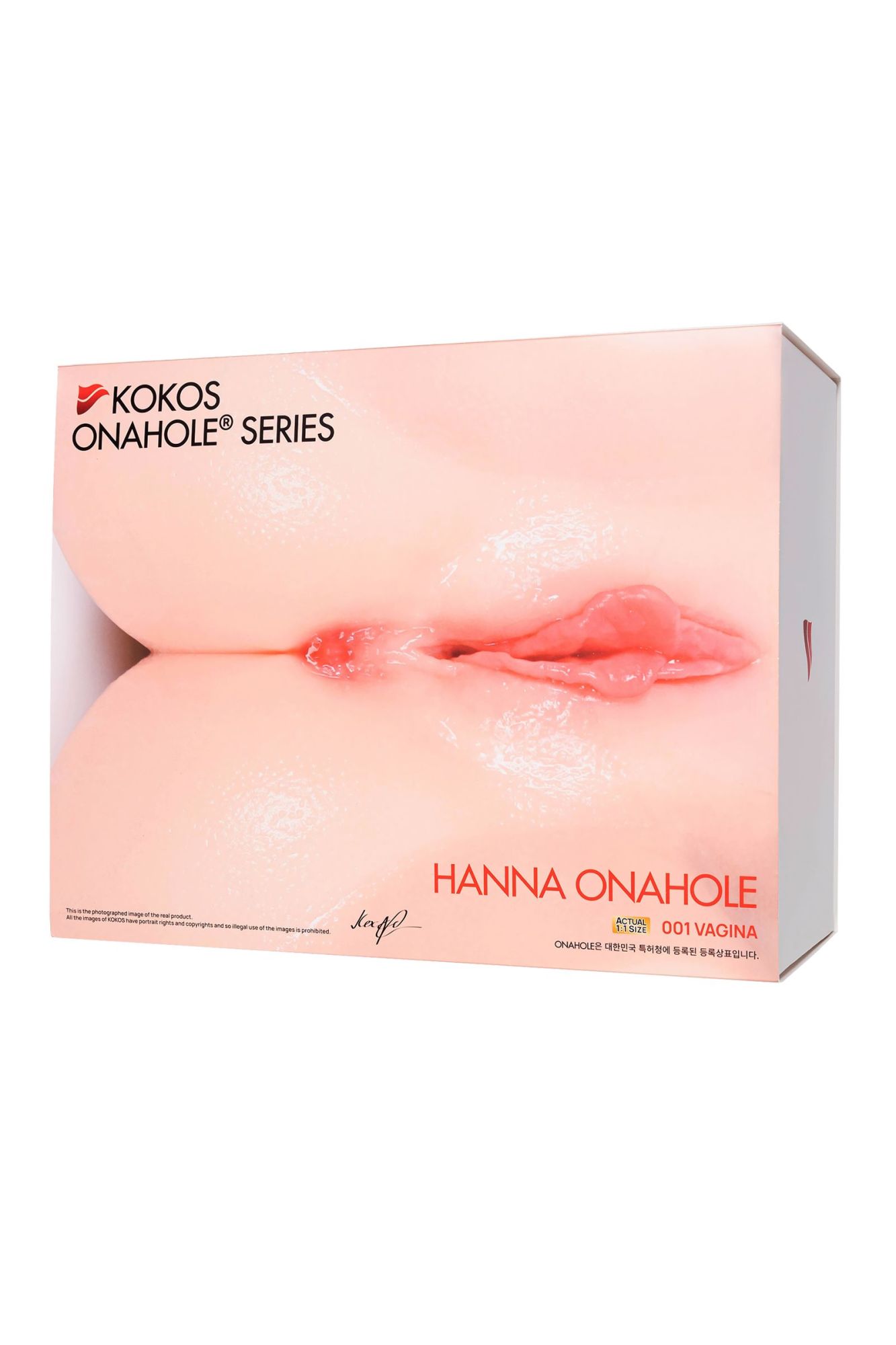 мастурбатор реалистичный двойным слоем kokos hanna onahole 001, tpr, телесный, 36,5 см в России