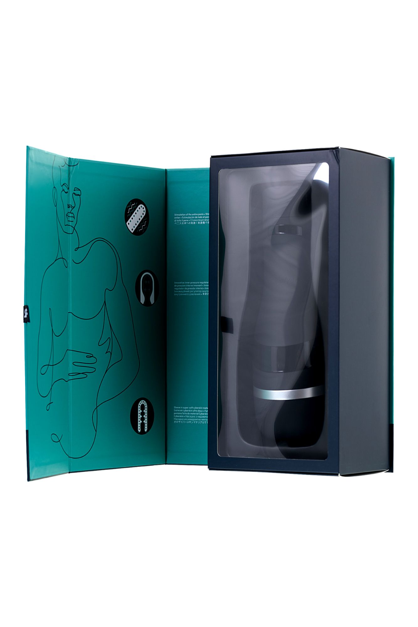 мастурбатор нереалистичный satisfyer men classic, tpe, серебристый, 25,4 см. в России
