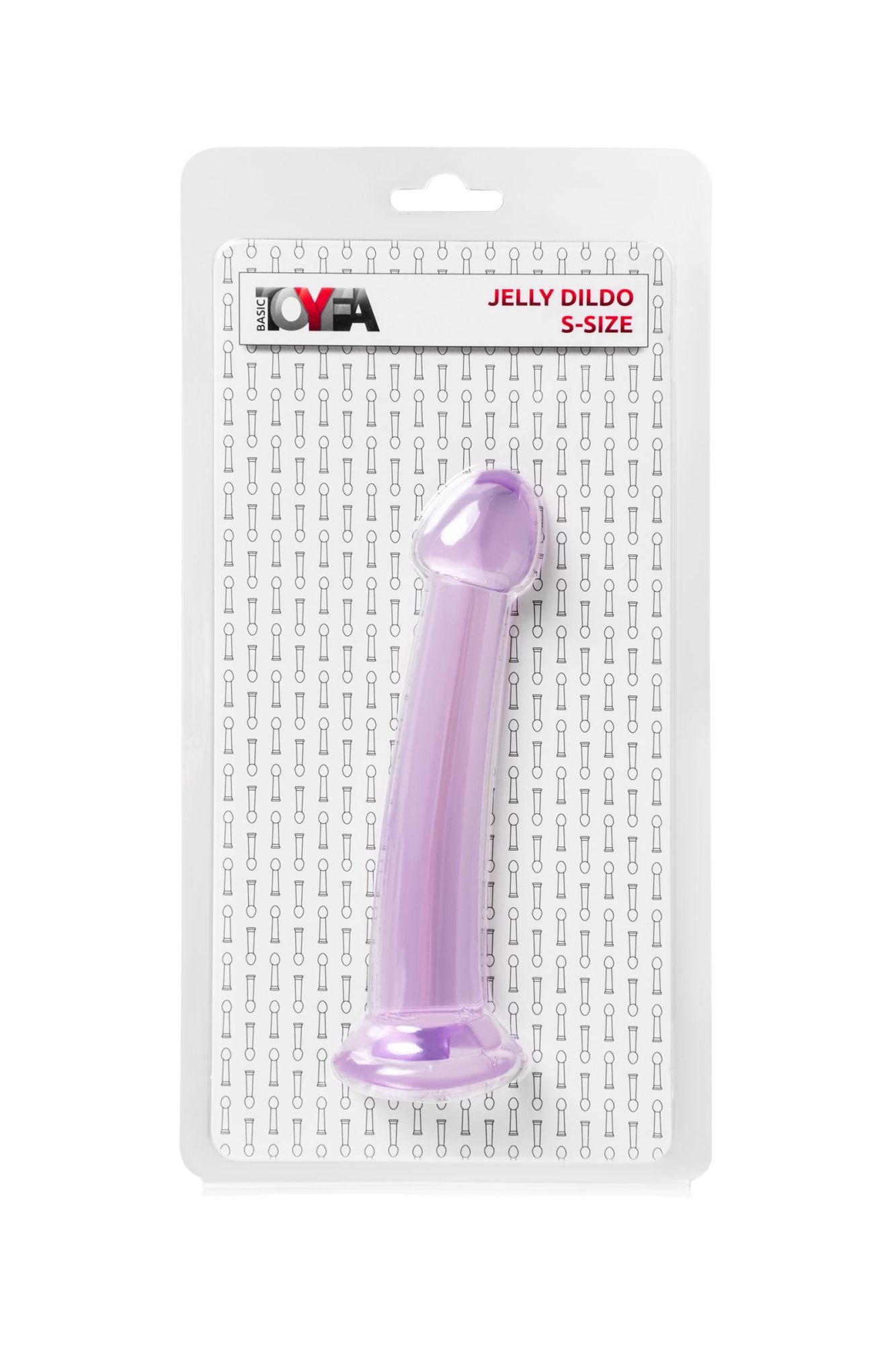 нереалистичный фаллоимитатор jelly dildo s toyfa basic, tpe, фиолетовый, 15,5 см в России