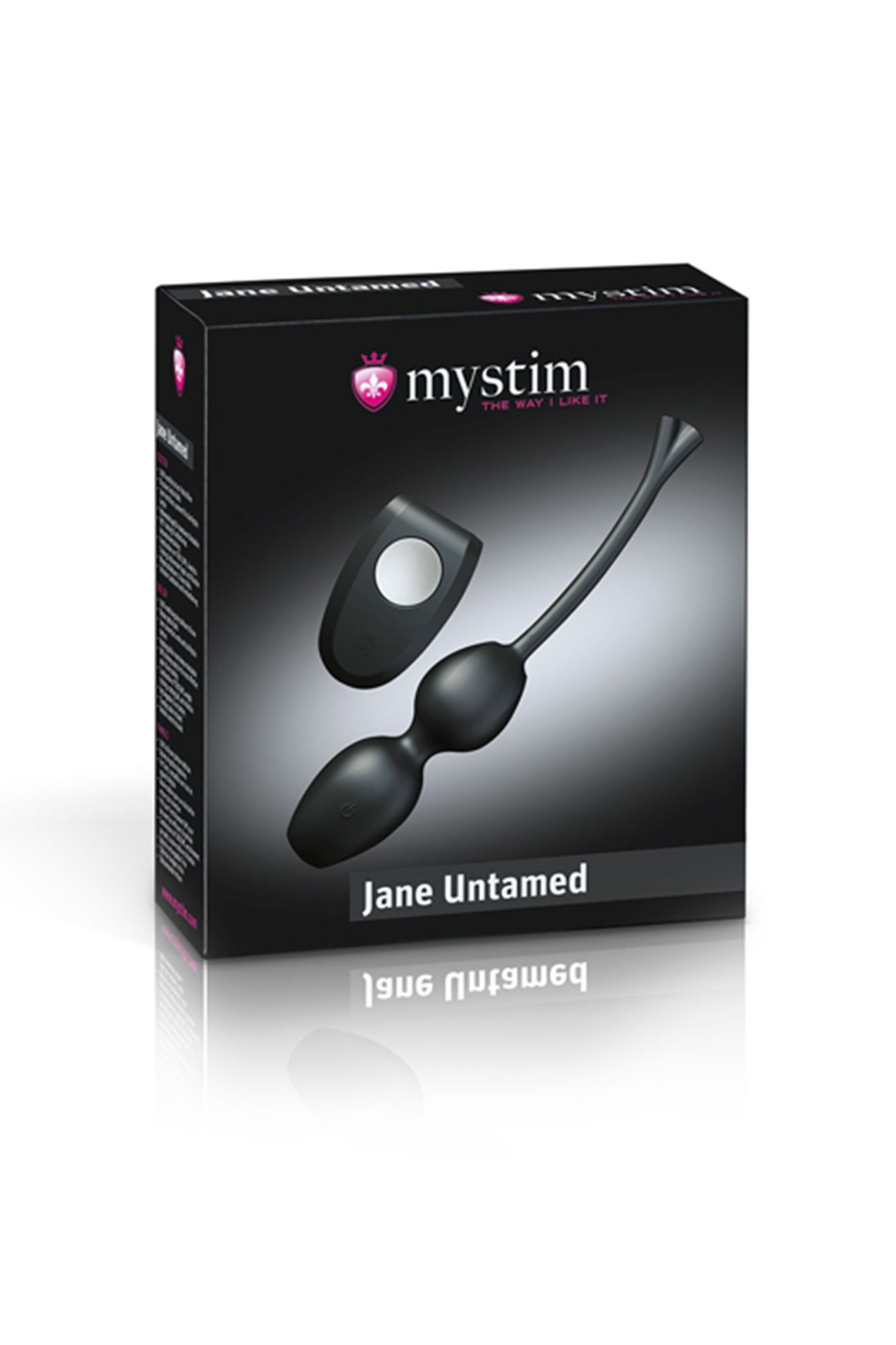 вагинальные шарики mystim jane untamed geisha balls vibe, с вибрацией, силикон, черные в России