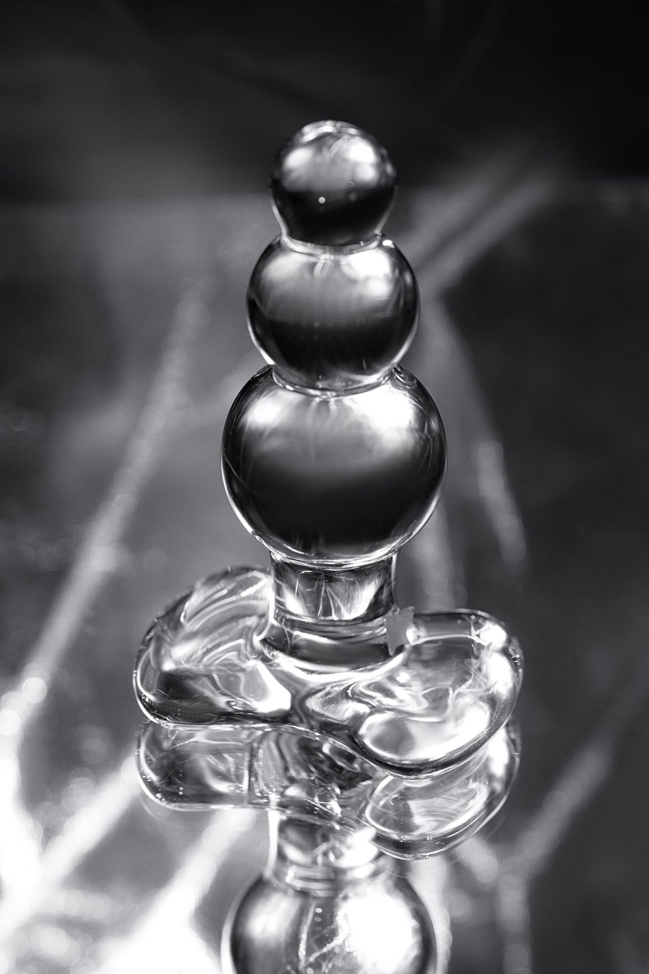 анальная втулка sexus glass, стекло, прозрачная, 10,5 см, ø 3,5 см в России